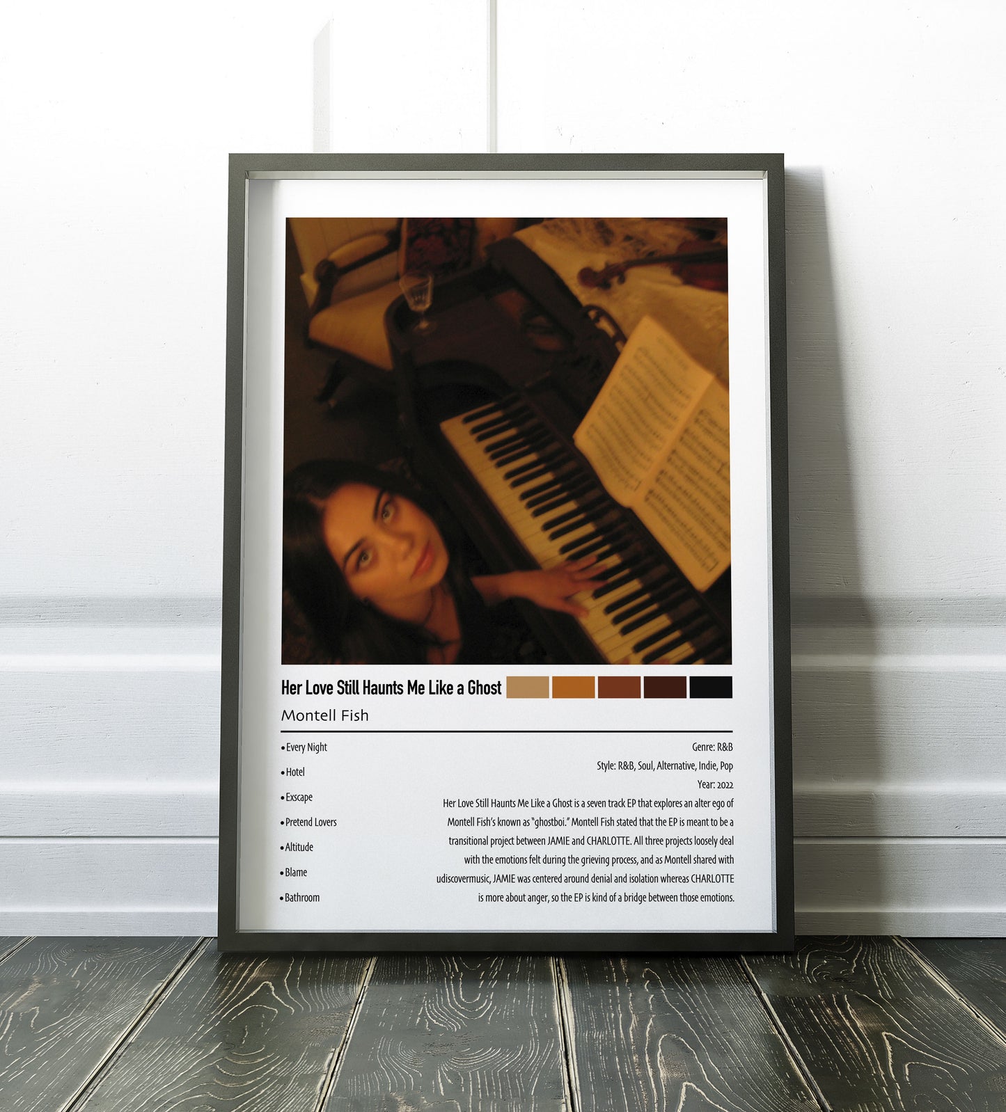 Montell Fish | Her Love Still Haunts Me Like a Ghost | Custom Album Cover Poster Print