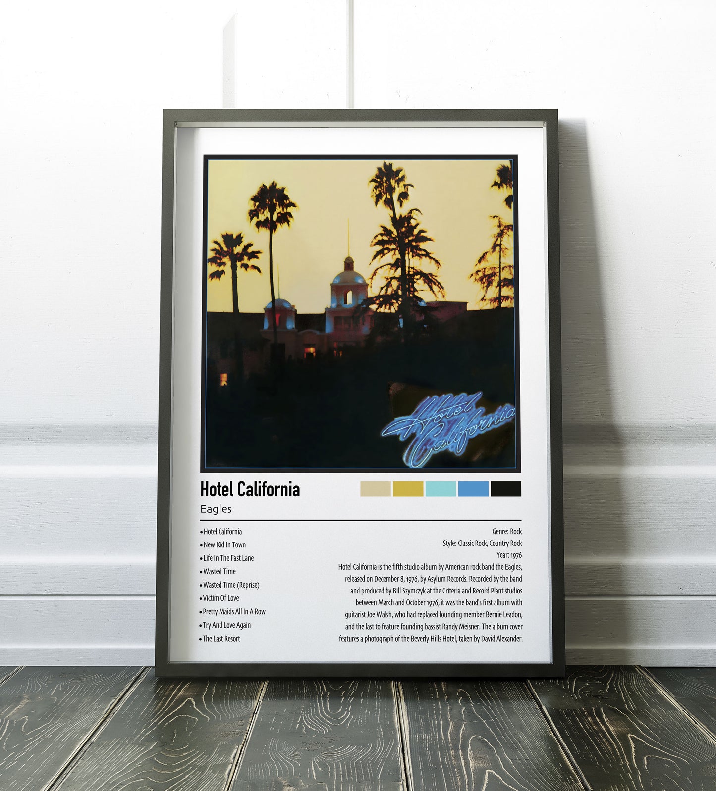 Eagles | Hotel California | Custom Album Cover Poster Print