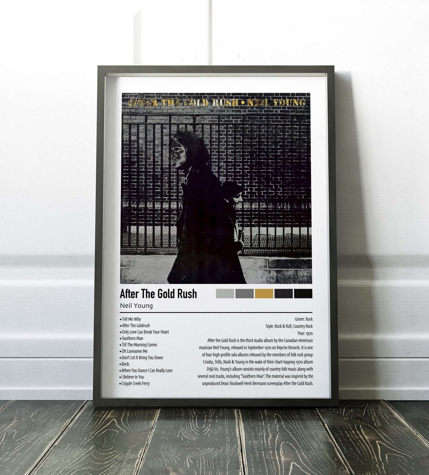 Neil Young | After The Gold Rush | Custom Album Cover Poster Print