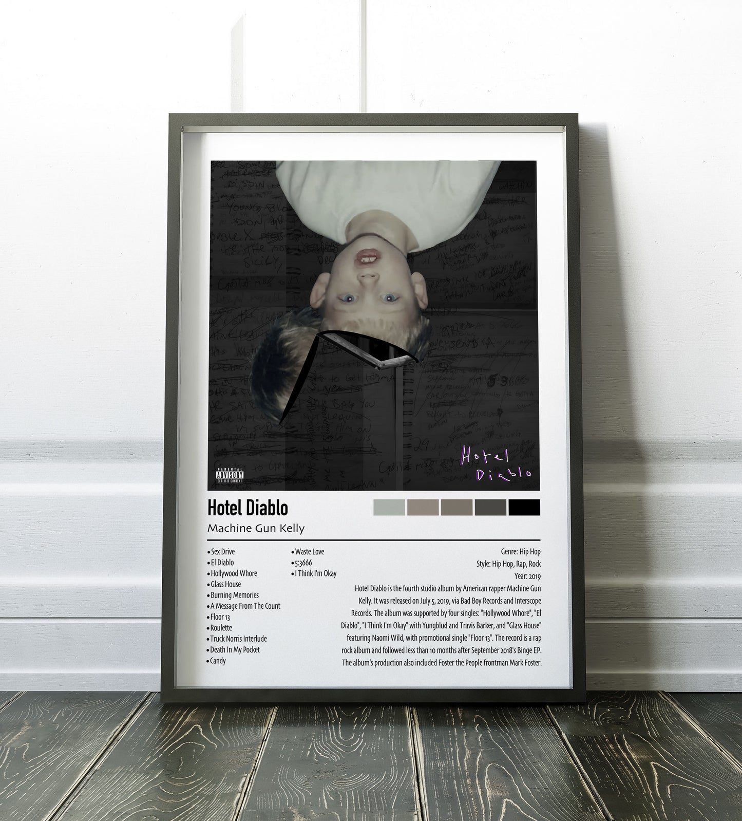 Machine Gun Kelly | Hotel Diablo | Custom Album Cover Poster Print