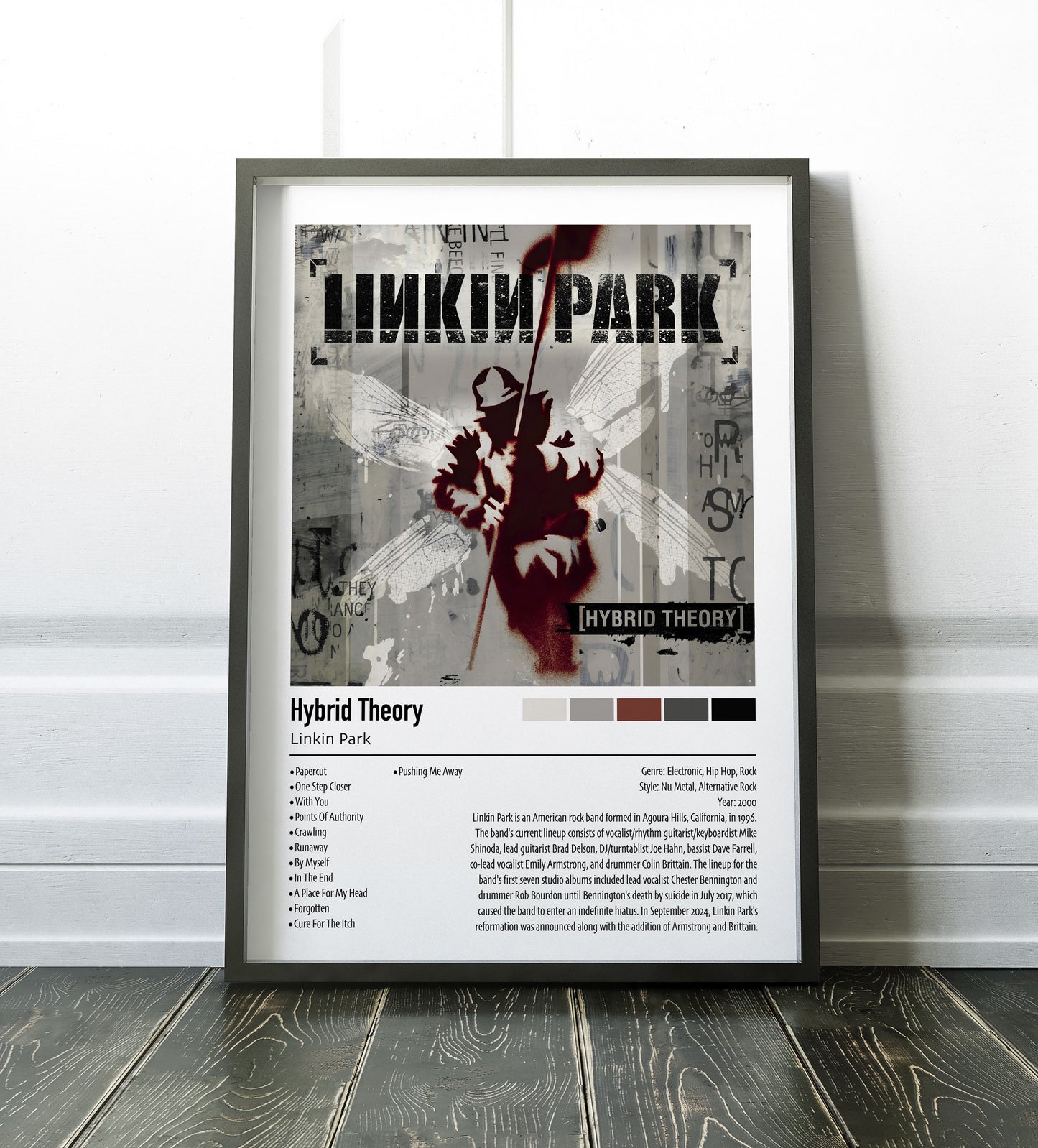 Linkin Park | Hybrid Theory | Custom Album Cover Poster Print