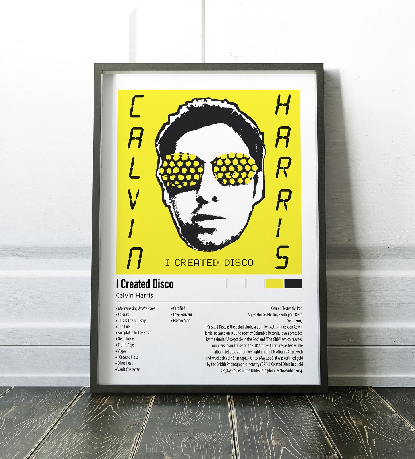 Calvin Harris | I Created Disco | Custom Album Cover Poster Print