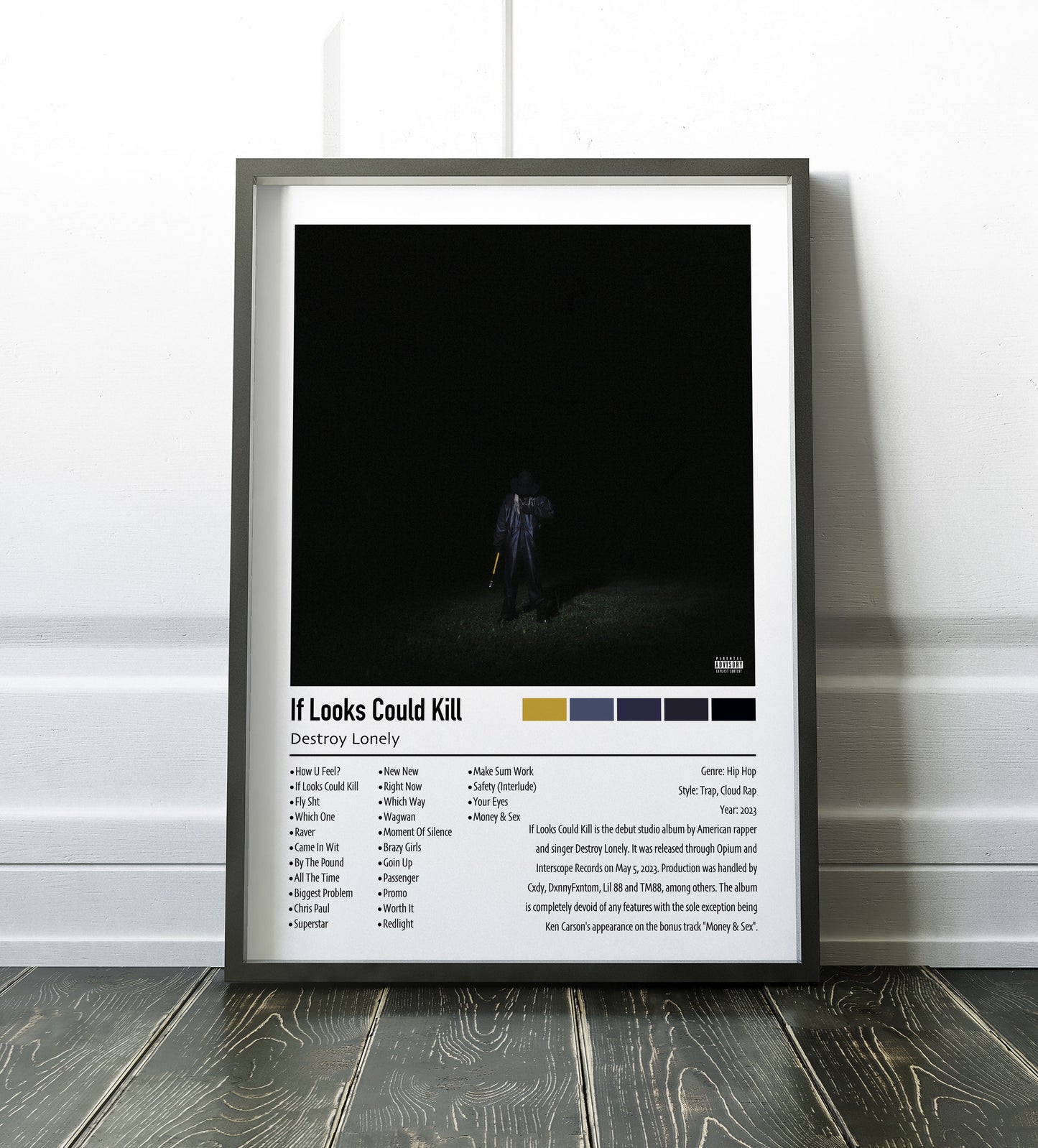 Destroy Lonely | If Looks Could Kill | Custom Album Cover Poster Print