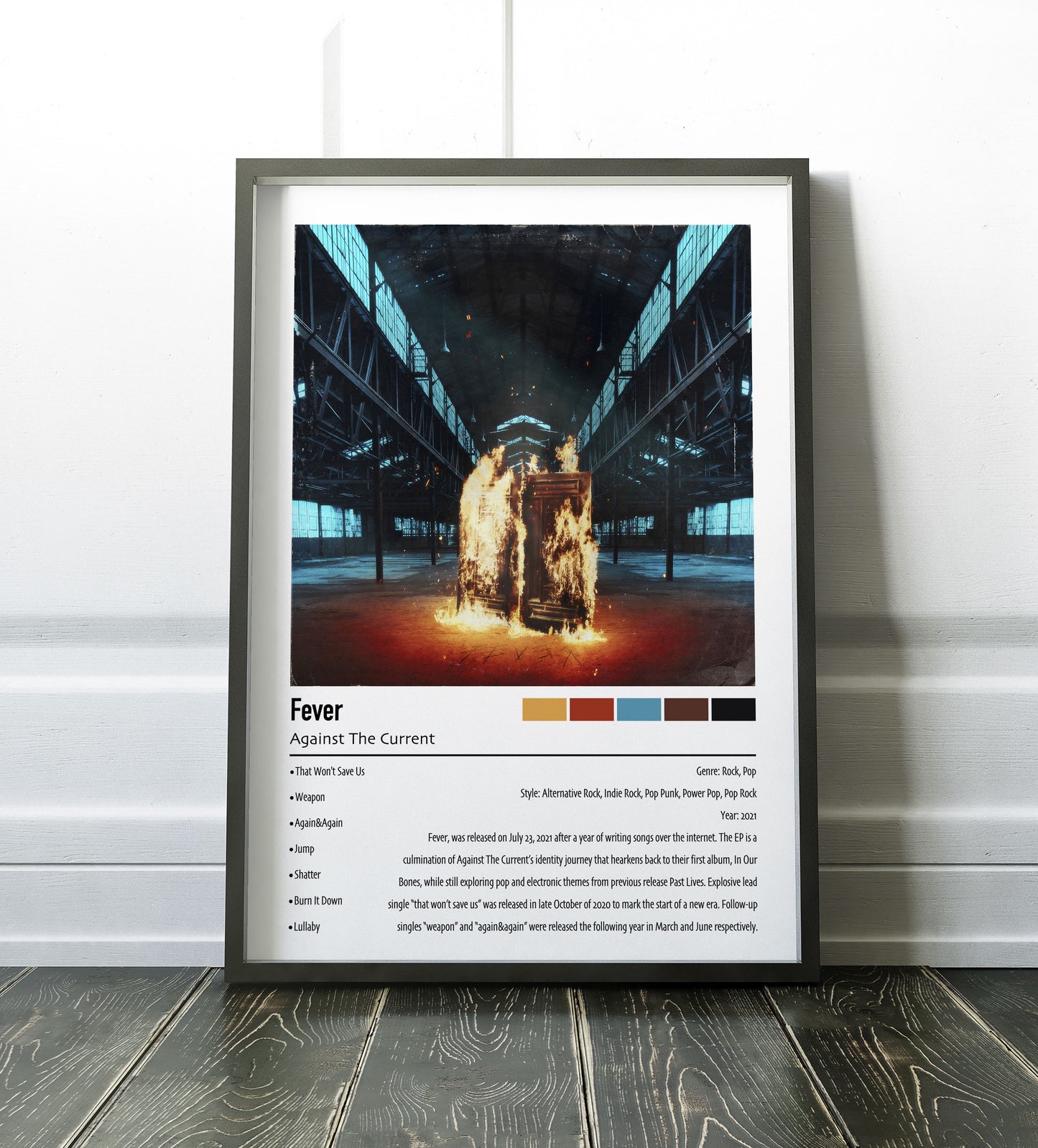 Against The Current | Fever | Custom Album Cover Poster Print