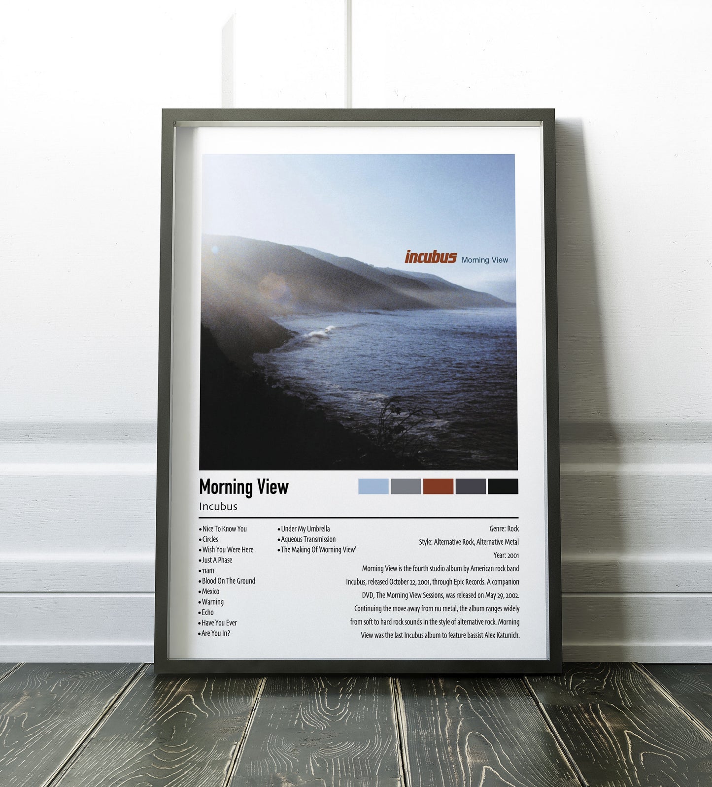 Incubus | Morning View | Custom Album Cover Poster Print