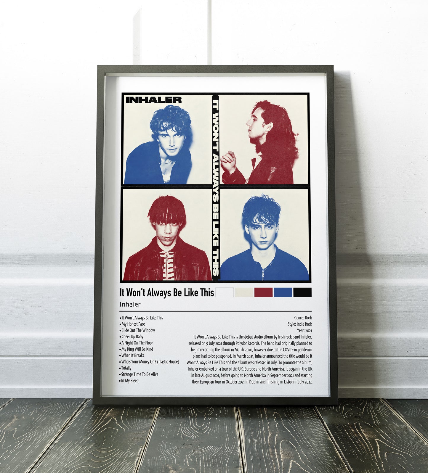 Inhaler | It Won't Always Be Like This | Custom Album Cover Poster Print