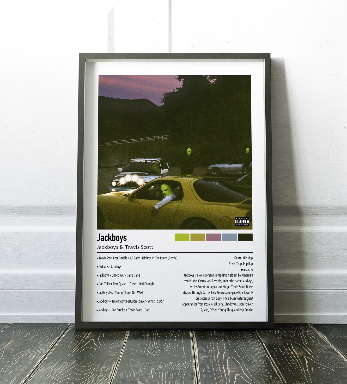 Jackboys & Travis Scott | Jackboys | Custom Album Cover Poster Print