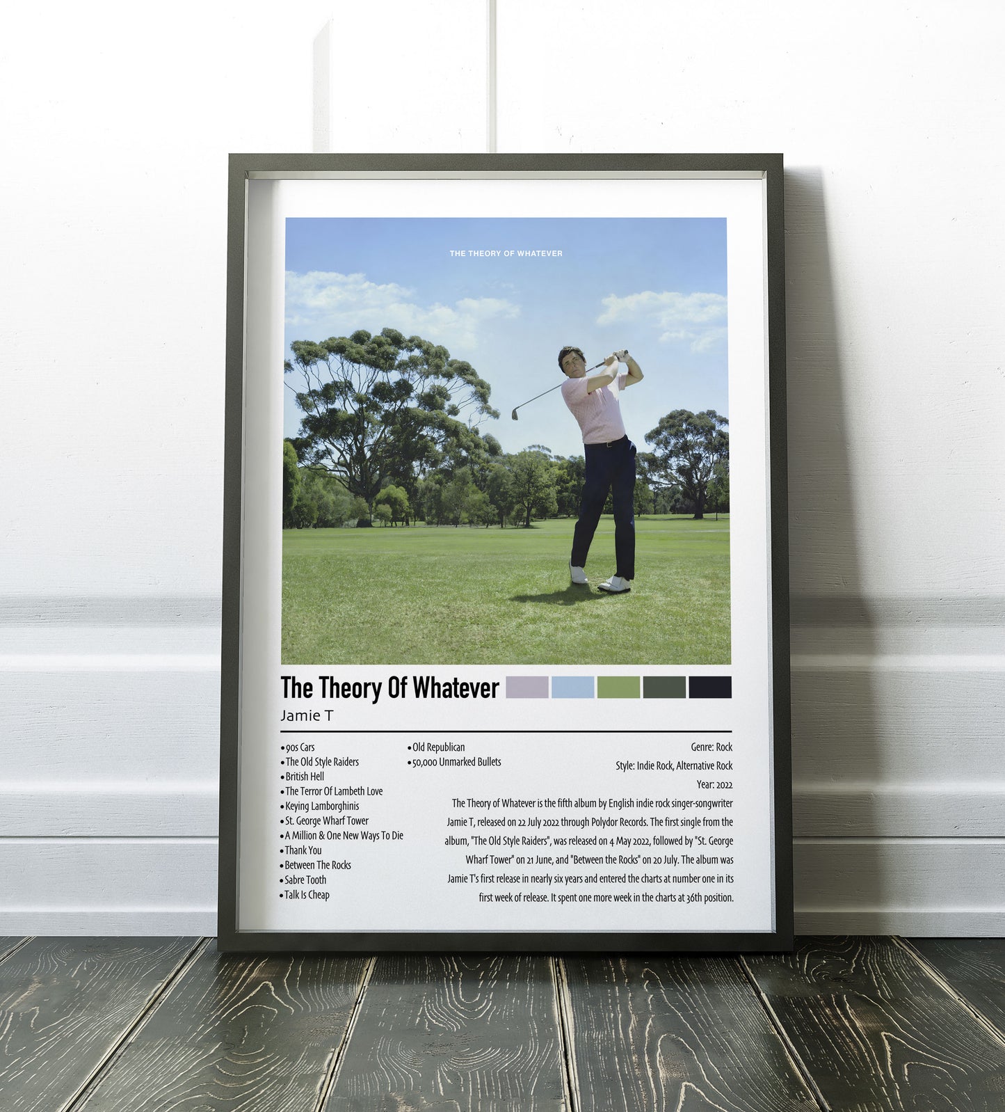 Jamie T | The Theory Of Whatever | Custom Album Cover Poster Print