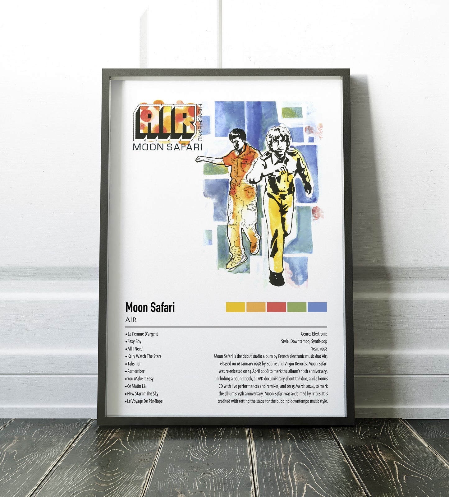 AIR | Moon Safari | Custom Album Cover Poster Print
