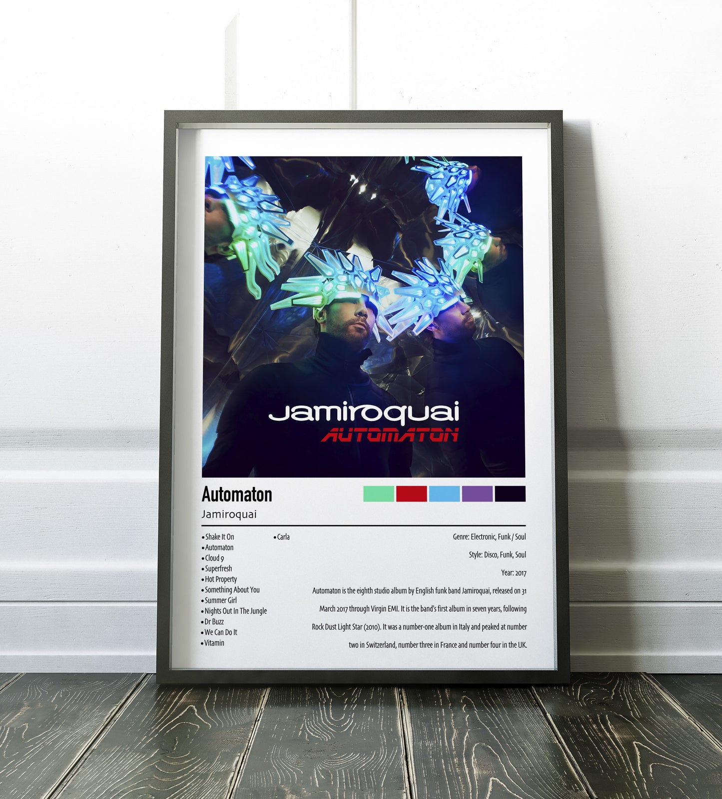 Jamiroquai | Automaton | Custom Album Cover Poster Print