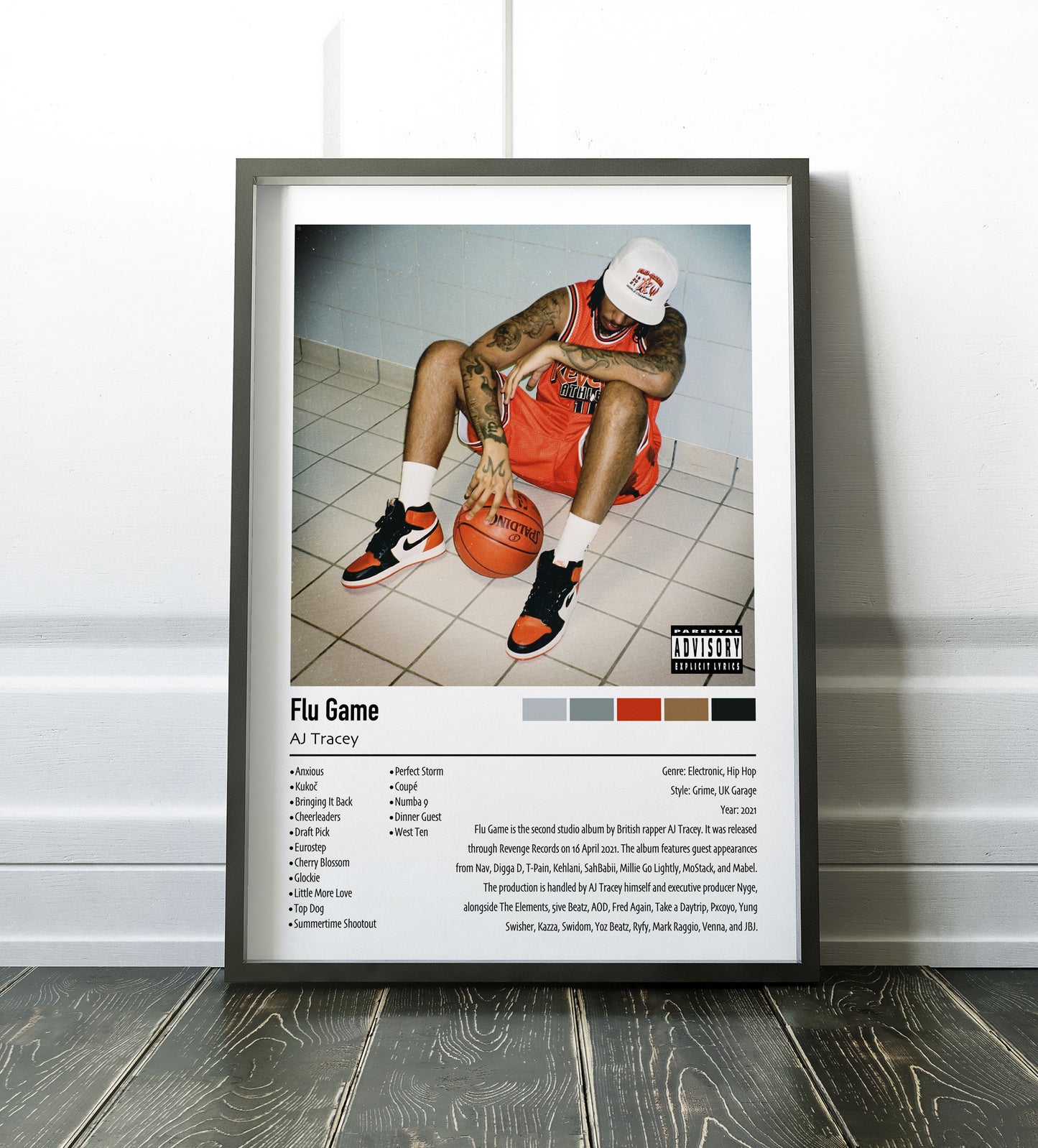 AJ Tracey | Flu Game | Custom Album Cover Poster Print