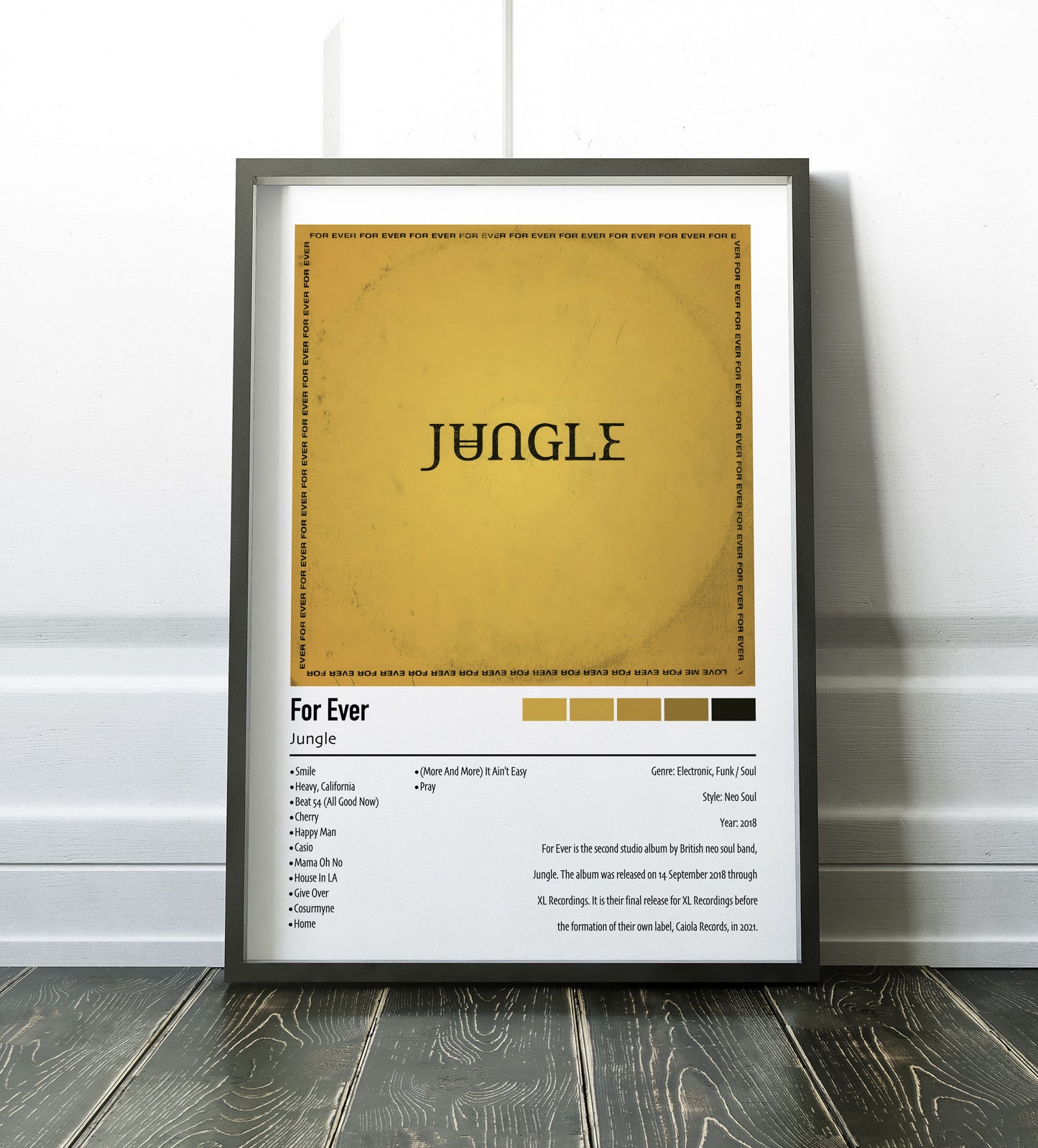 Jungle | For Ever | Custom Album Cover Poster Print