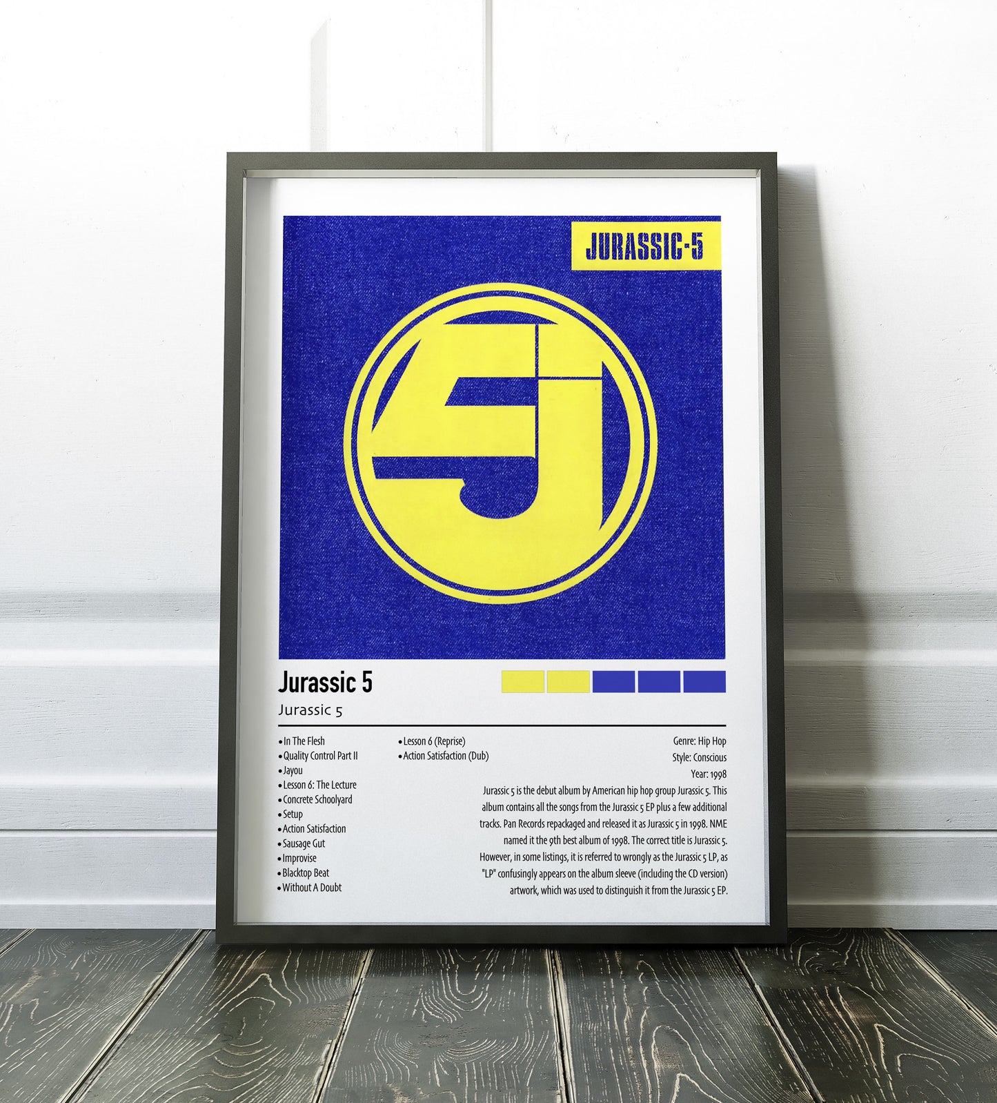 Jurassic 5 | Jurassic 5 | Custom Album Cover Poster Print
