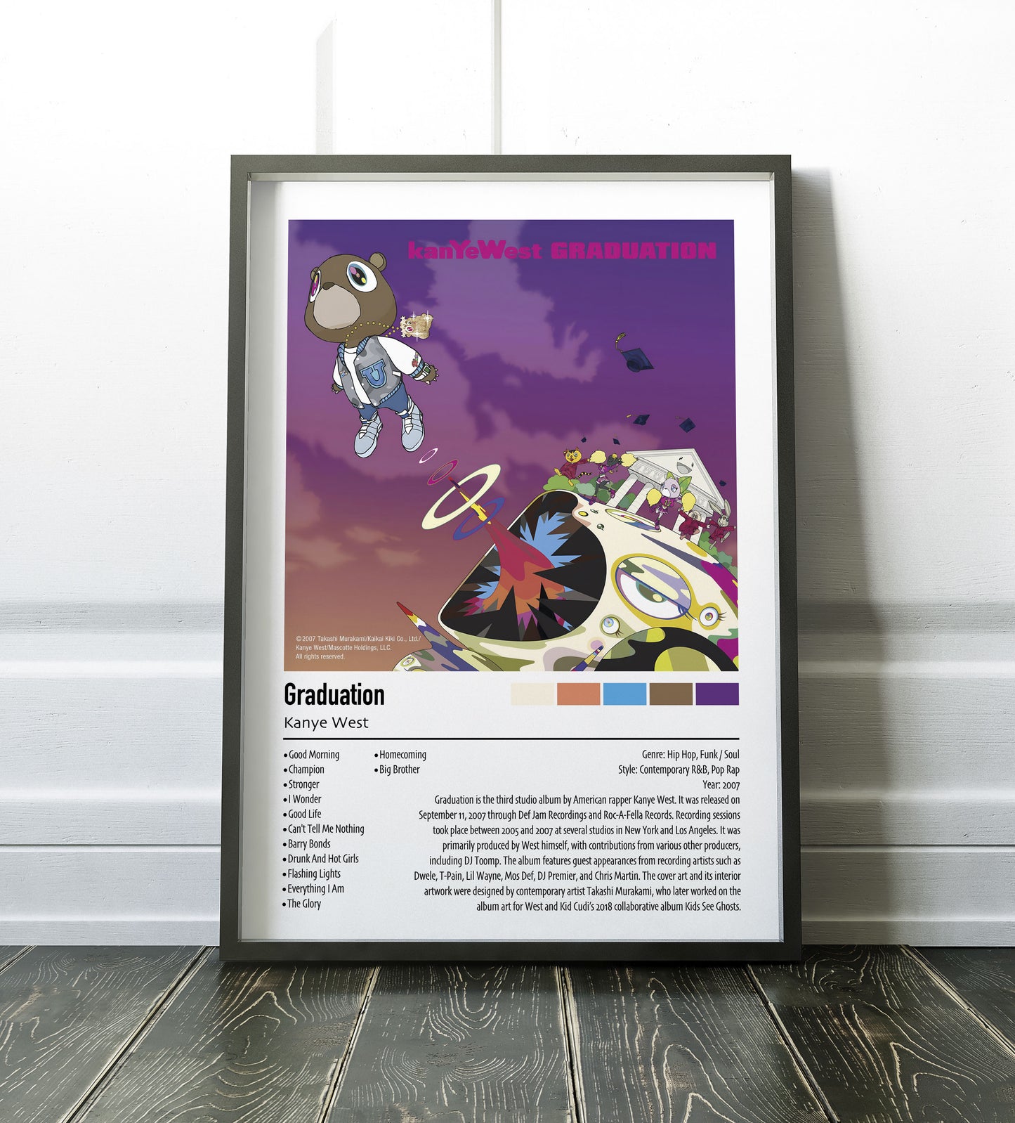 Kanye West | Graduation | Custom Album Cover Poster Print