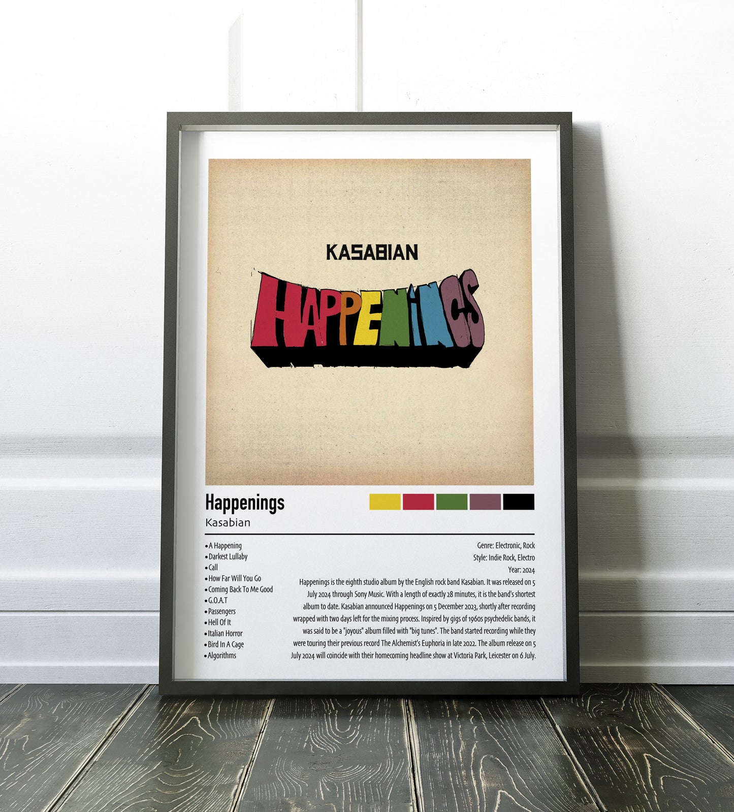 Kasabian | Happenings | Custom Album Cover Poster Print