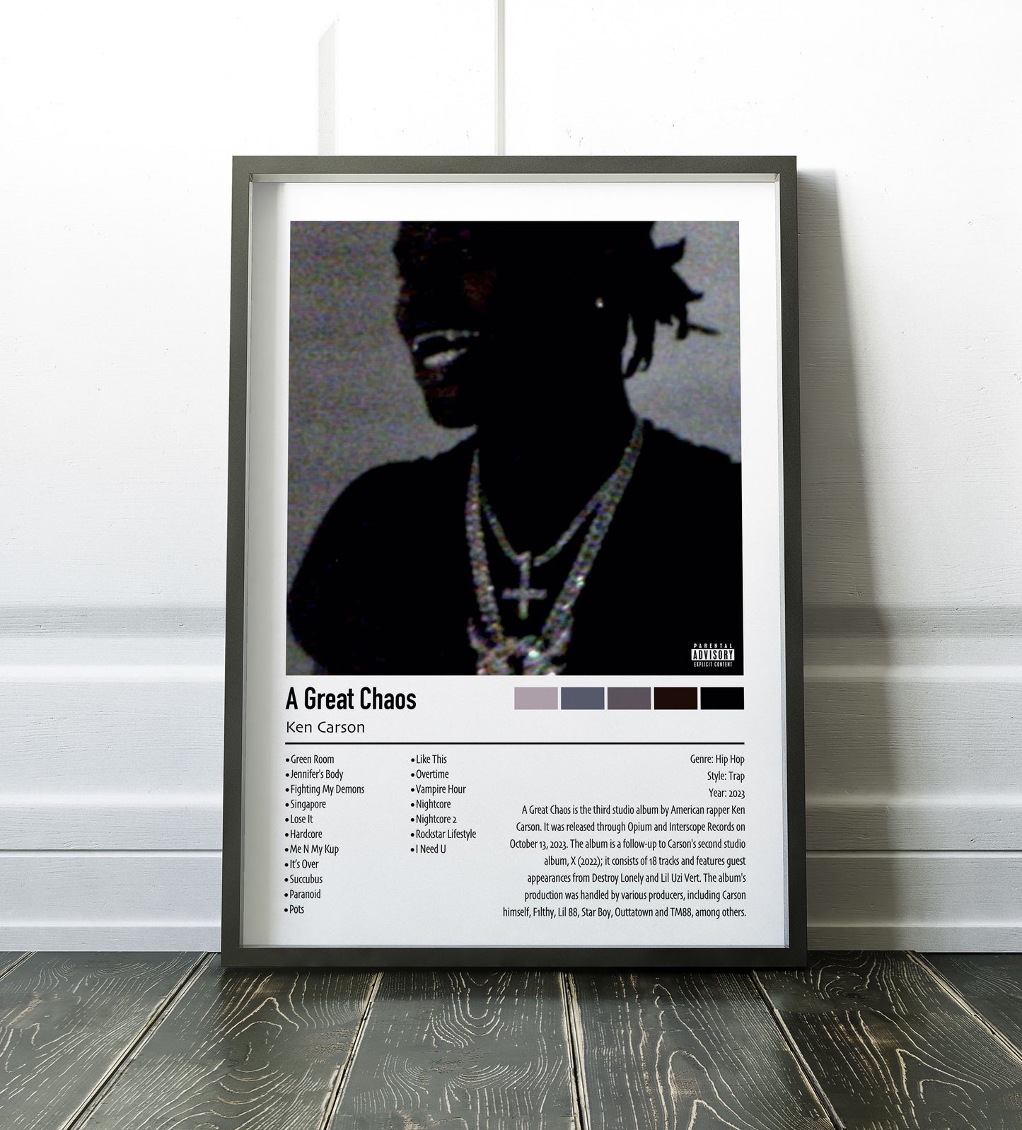 Ken Carson | A Great Chaos | Custom Album Cover Poster Print