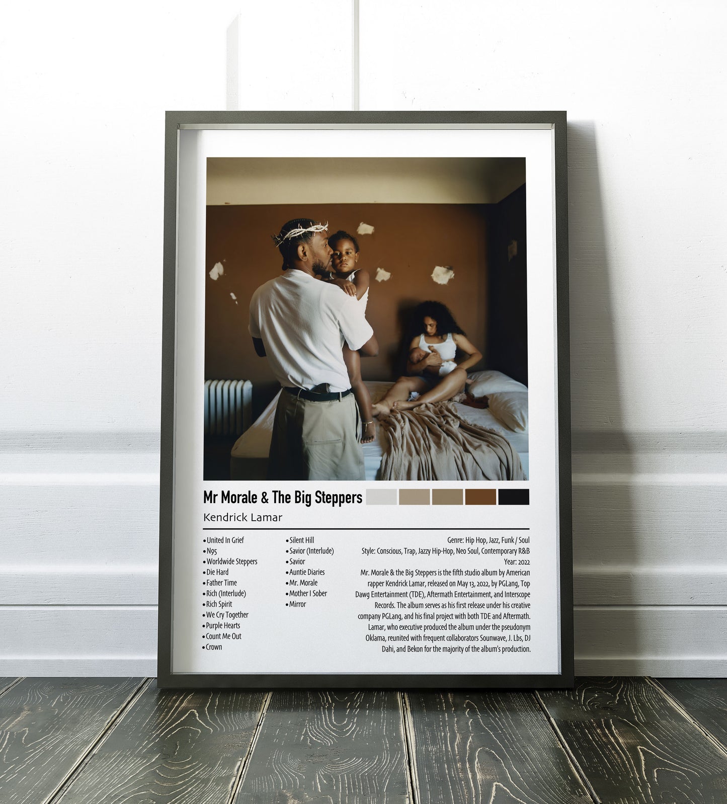 Kendrick Lamar | Mr Morale & The Big Steppers | Custom Album Cover Poster Print