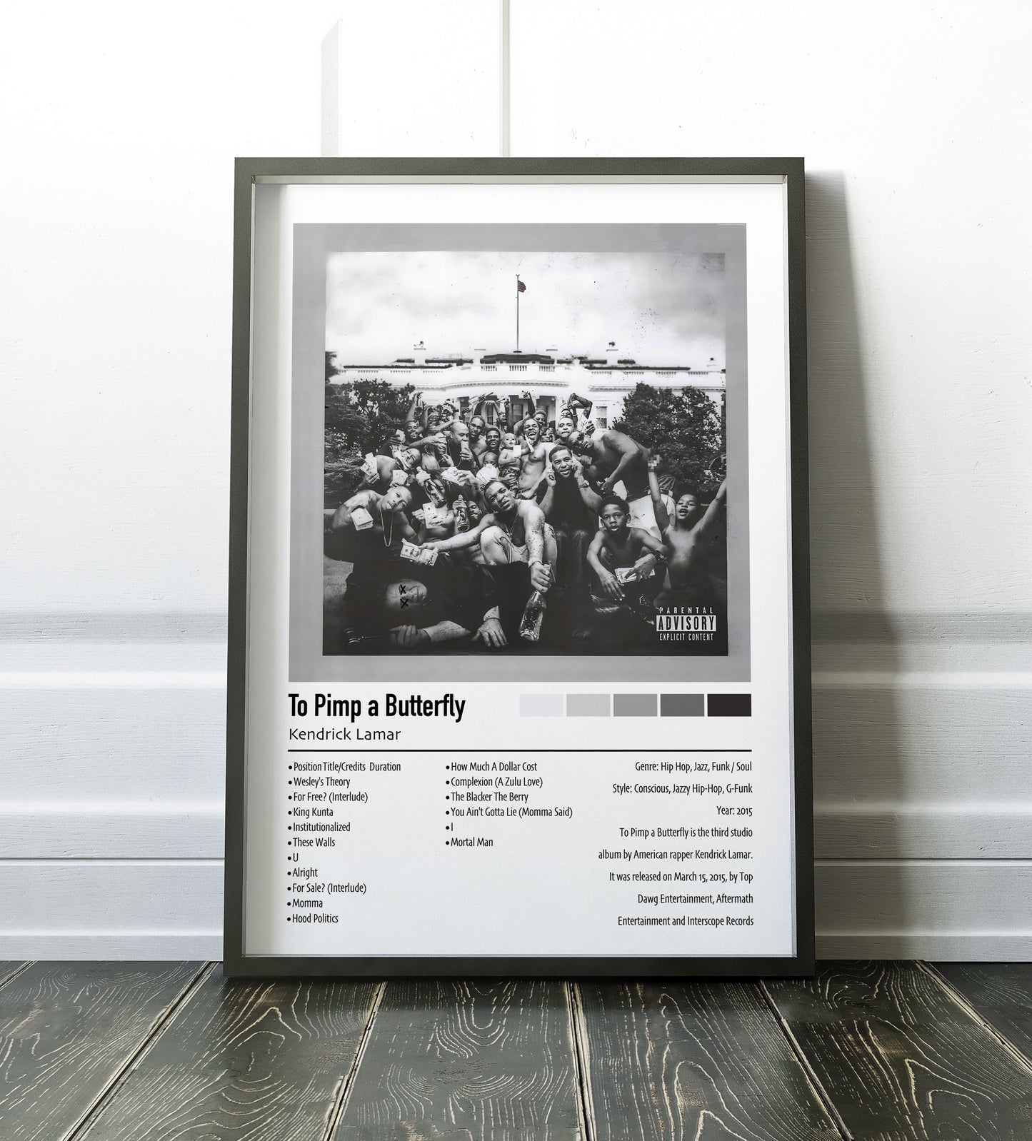 Kendrick Lamar | To Pimp a Butterfly | Custom Album Cover Poster Print