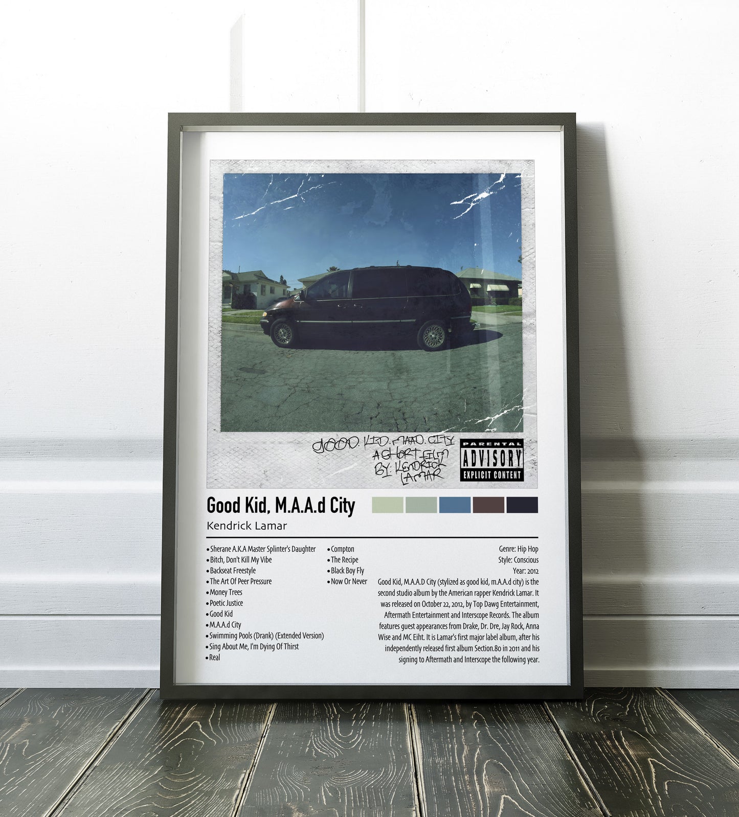 Kendrick Lamar | Good Kid, m.A.A.d City (Deluxe) | Custom Album Cover Poster Print