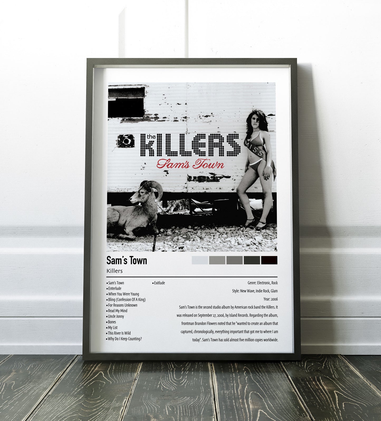 Killers | Sam's Town | Custom Album Cover Poster Print
