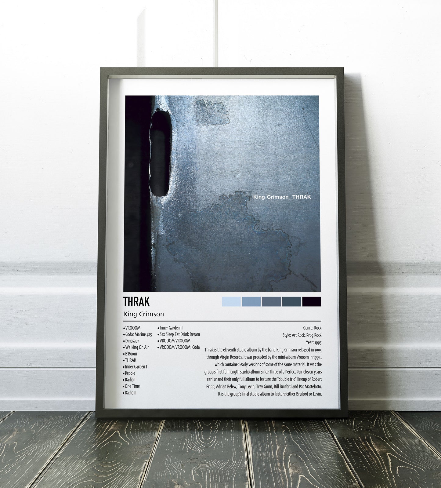 King Crimson | THRAK | Custom Album Cover Poster Print