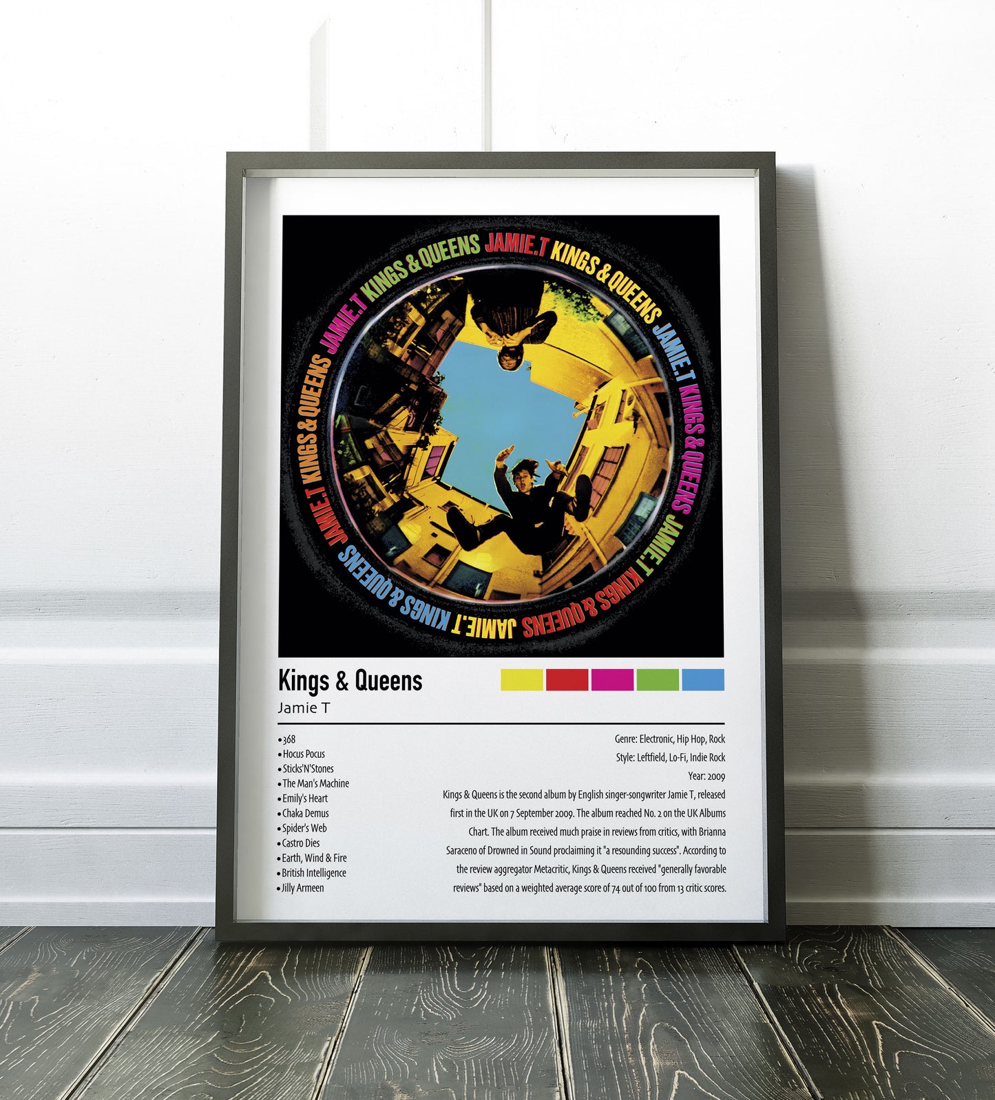 Jamie T | Kings & Queens | Custom Album Cover Poster Print