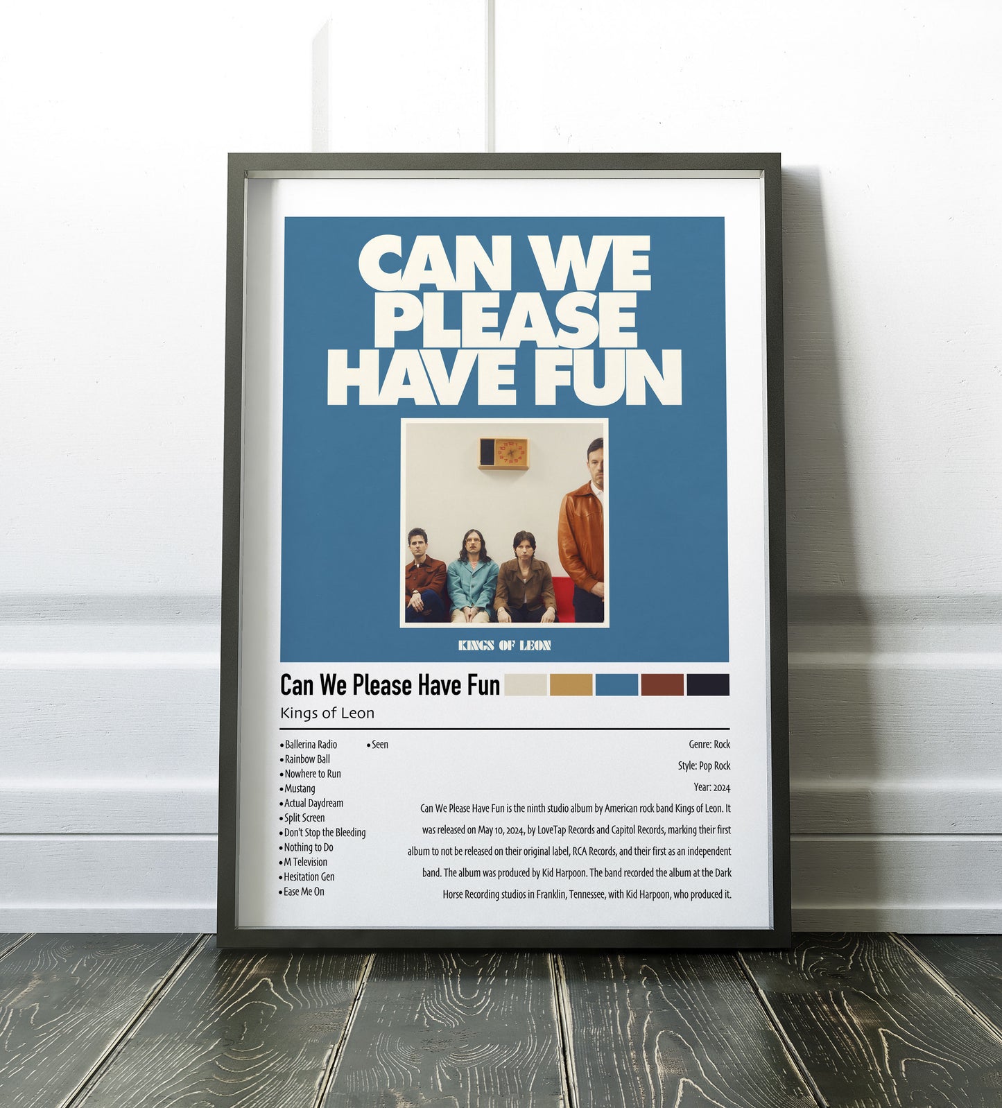 Kings Of Leon | Can We Please Have Fun | Custom Album Cover Poster Print