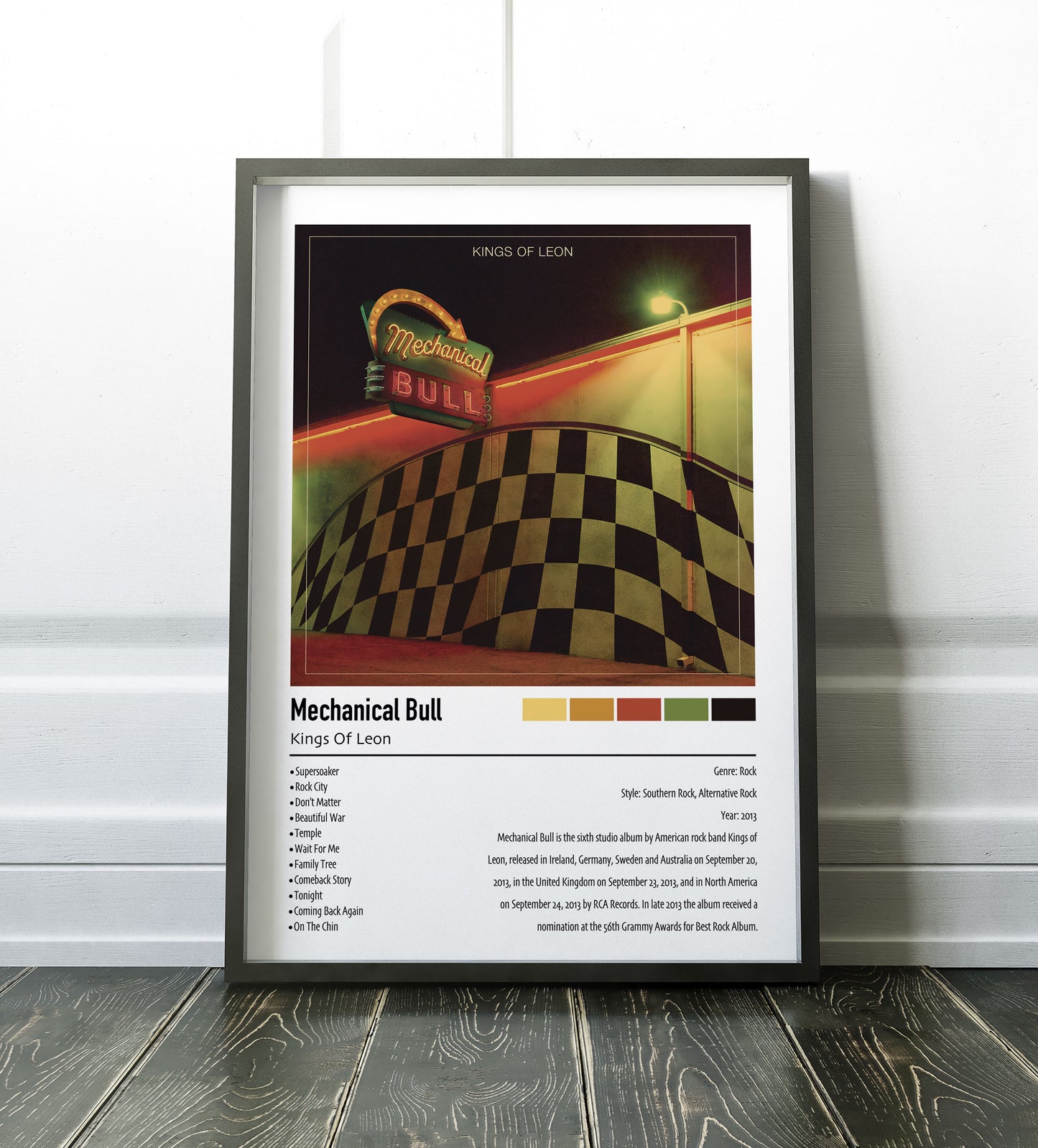 Kings Of Leon | Mechanical Bull | Custom Album Cover Poster Print