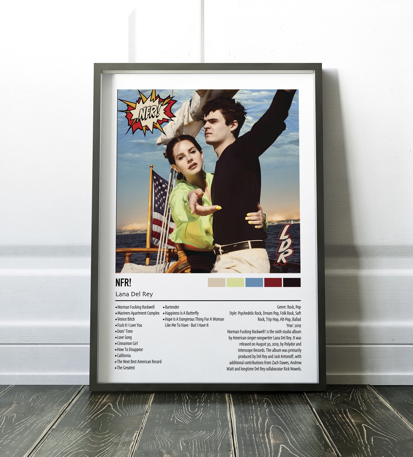 Lana Del Rey | NFR! | Custom Album Cover Poster Print