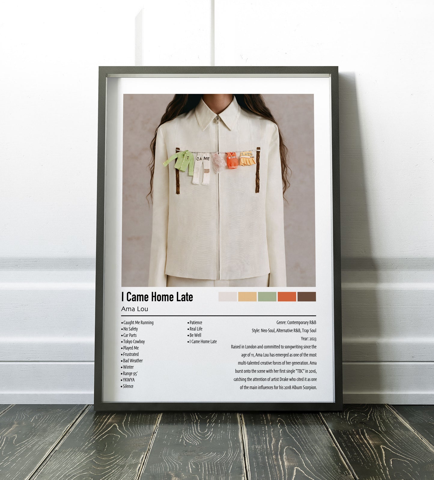 Ama Lou | I Came Home Late | Custom Album Cover Poster Print