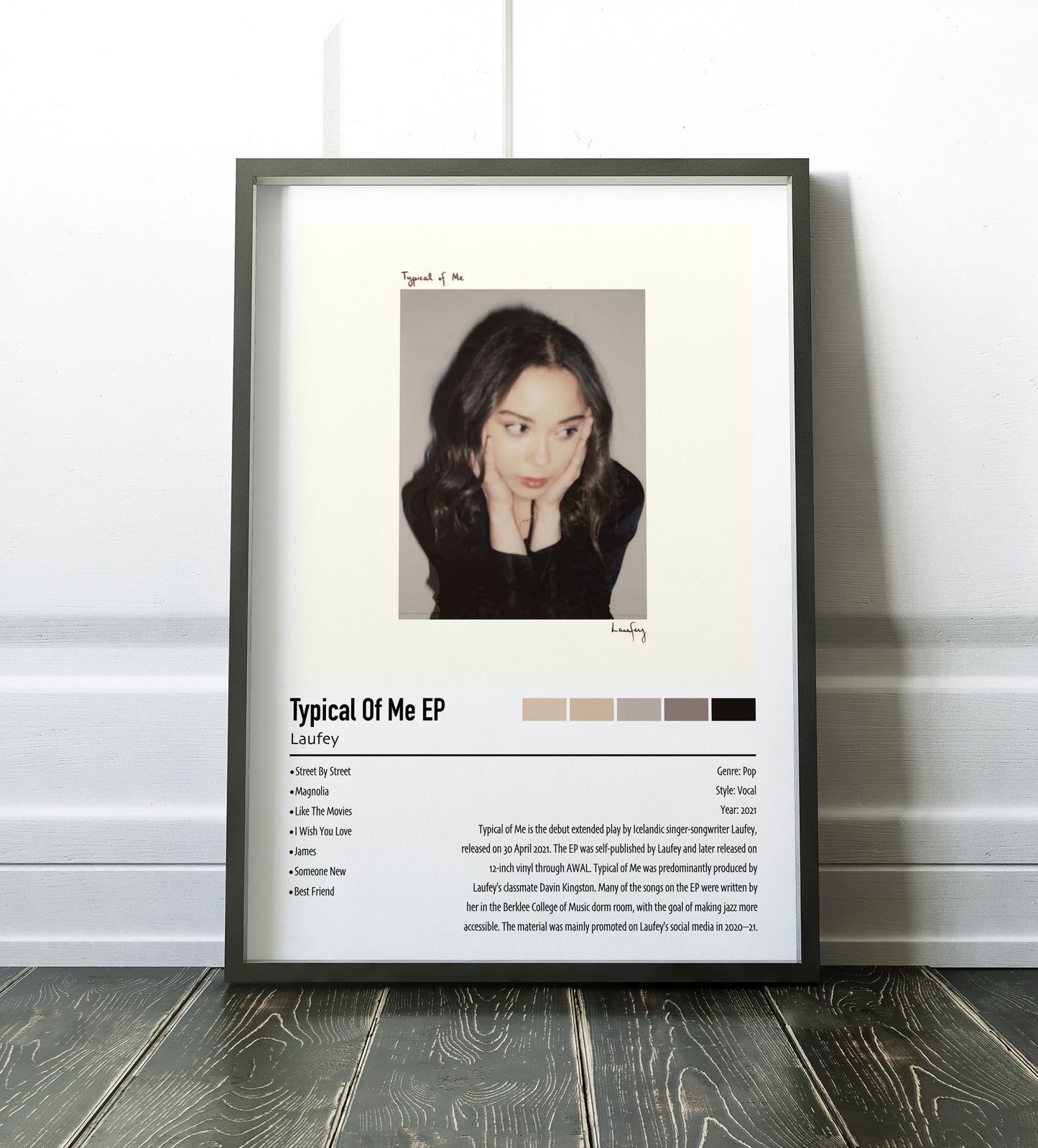 Laufey | Typical Of Me EP | Custom Album Cover Poster Print