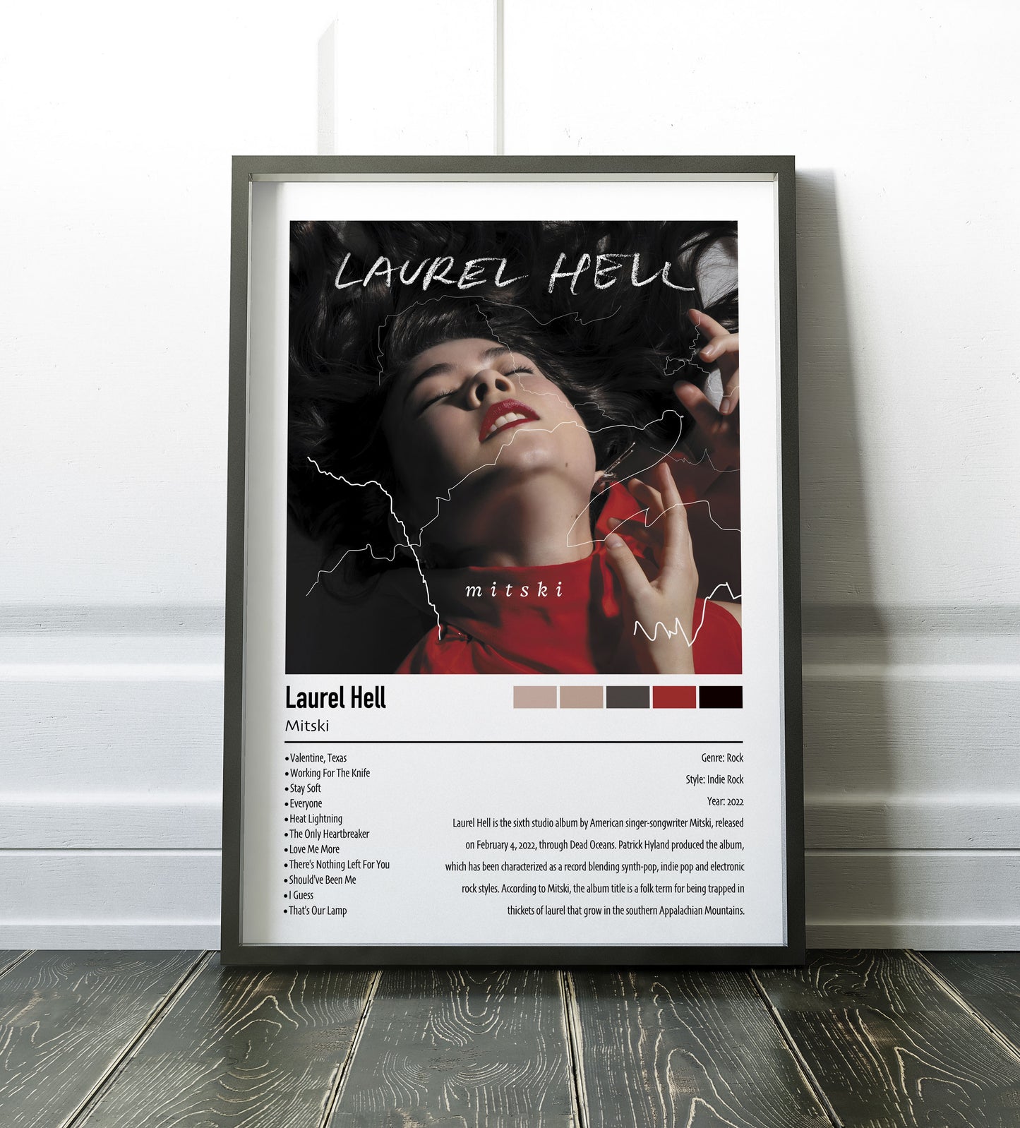 Mitski | Laurel Hell | Custom Album Cover Poster Print