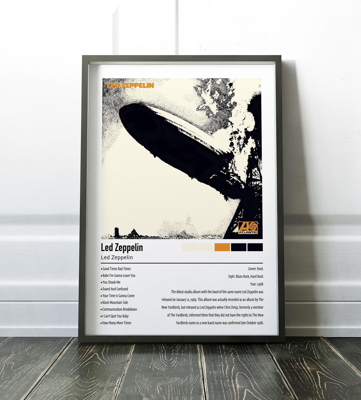 Led Zeppelin | Led Zeppelin | Custom Album Cover Poster Print