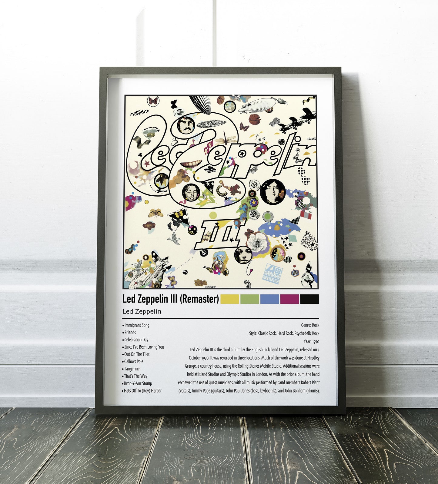 Led Zeppelin IIl | Led Zeppelin IIl (Remaster) | Custom Album Cover Poster Print