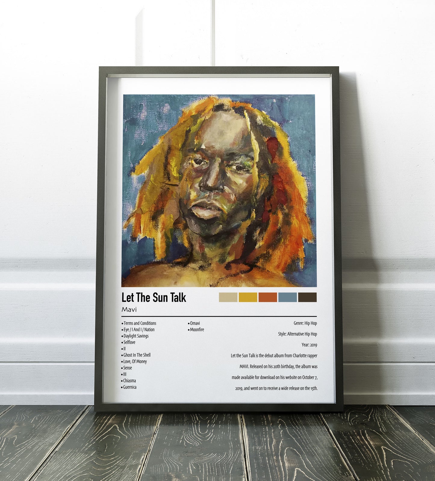 Mavi | Let The Sun Talk | Custom Album Cover Poster Print