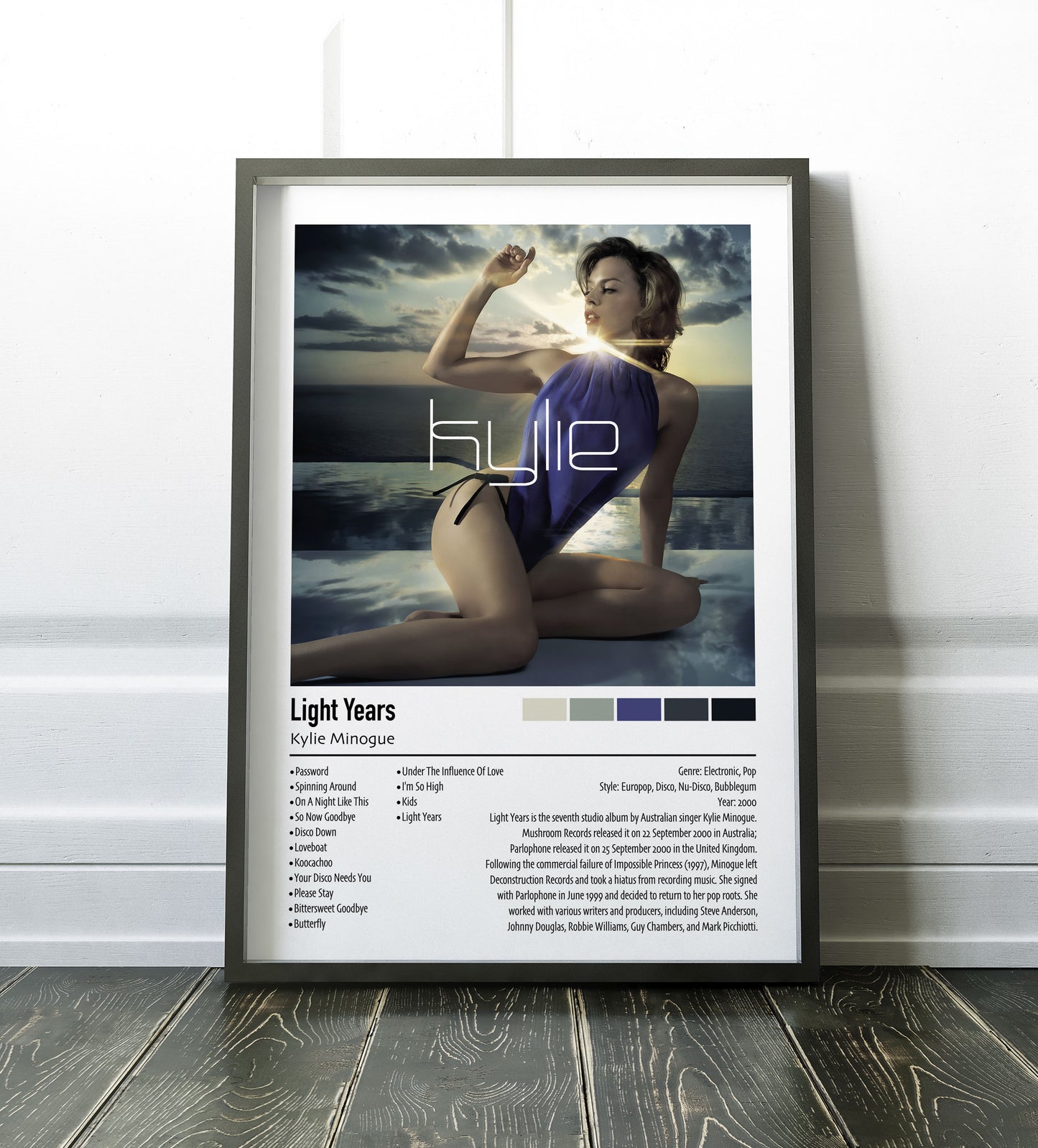 Kylie Minogue | Light Years | Custom Album Cover Poster Print