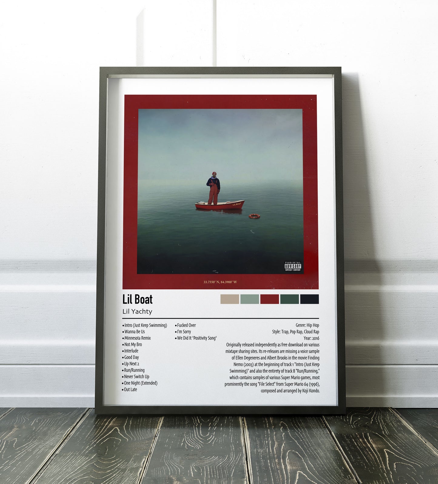 Lil Yachty | Lil Boat | Custom Album Cover Poster Print