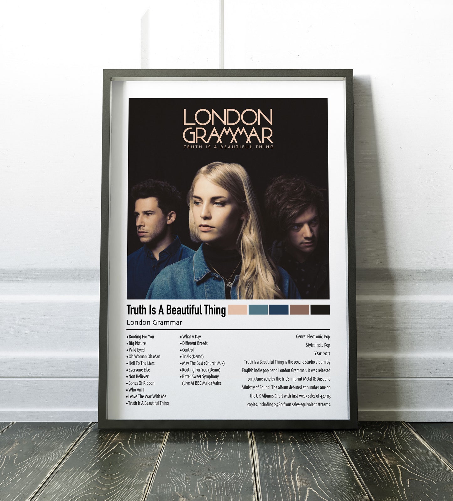 London Grammar | Truth Is A Beautiful Thing | Custom Album Cover Poster Print