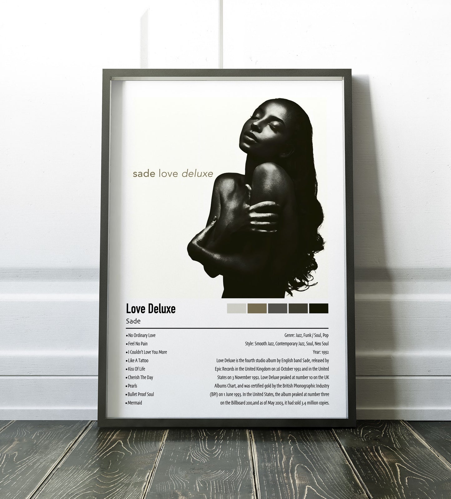 Sade | Love Deluxe | Custom Album Cover Poster Print