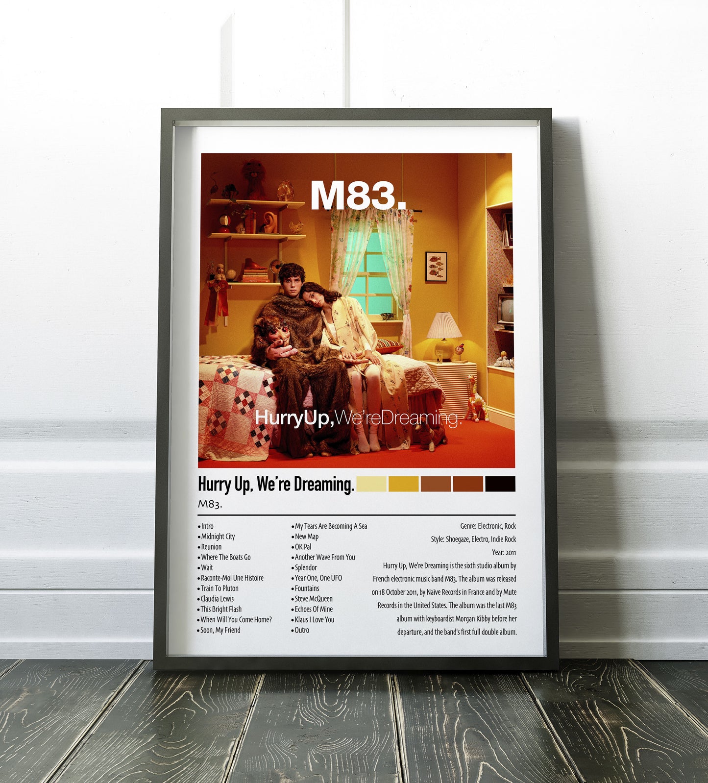 M83. | Hurry Up. We're Dreaming. | Custom Album Cover Poster Print