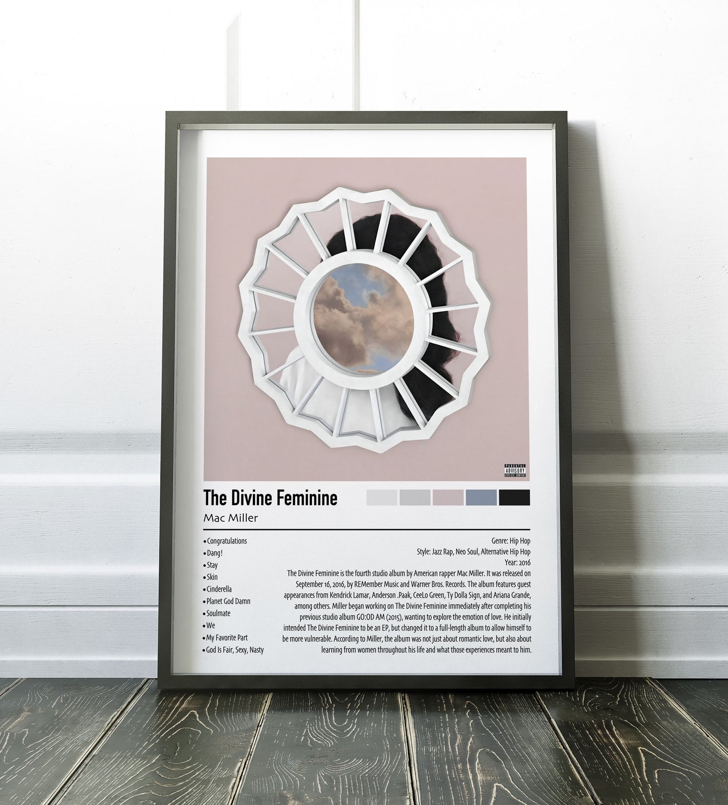 Mac Miller | The Divine Feminine | Custom Album Cover Poster Print