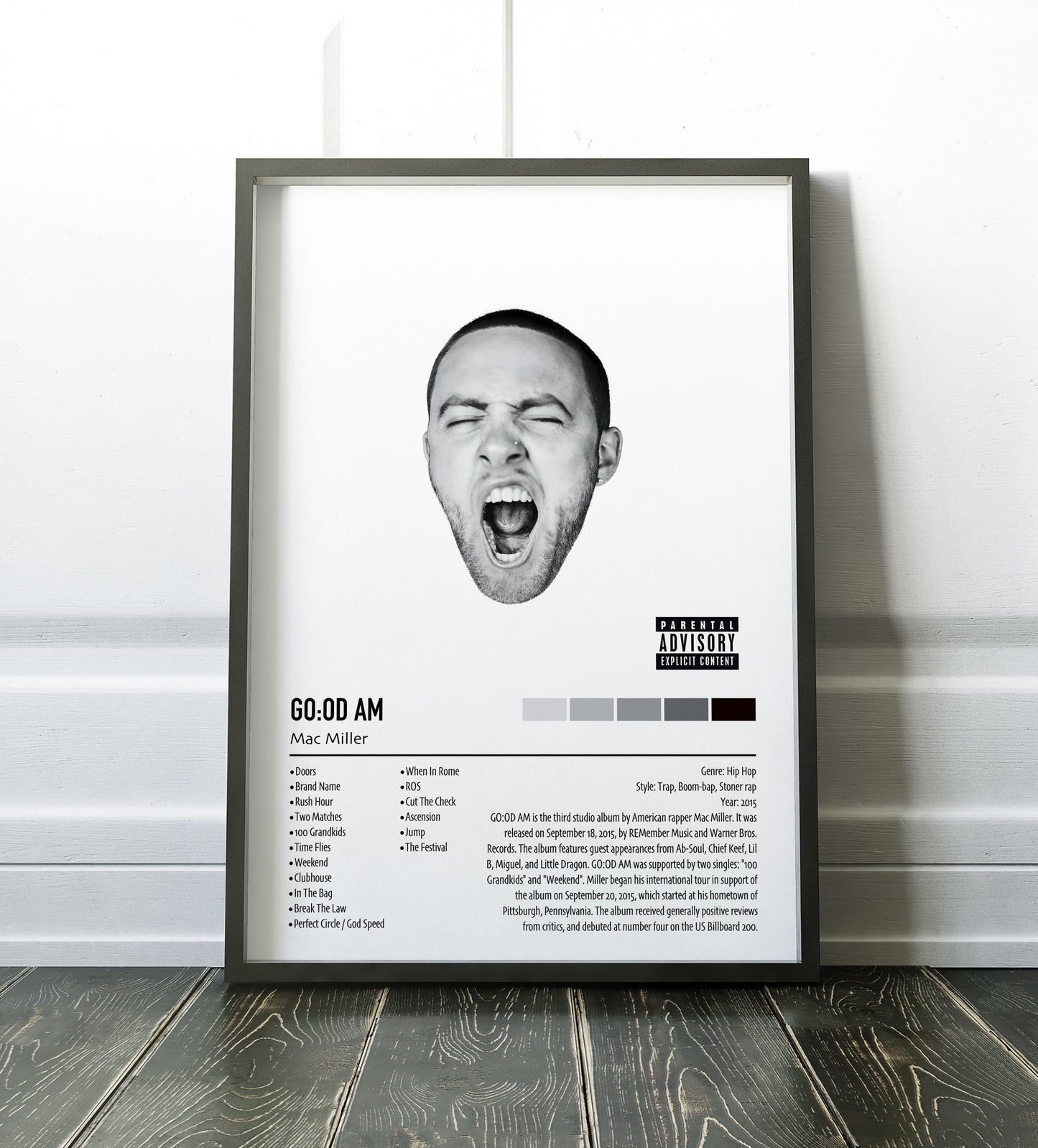 Mac Miller | GO:OD AM | Custom Album Cover Poster Print