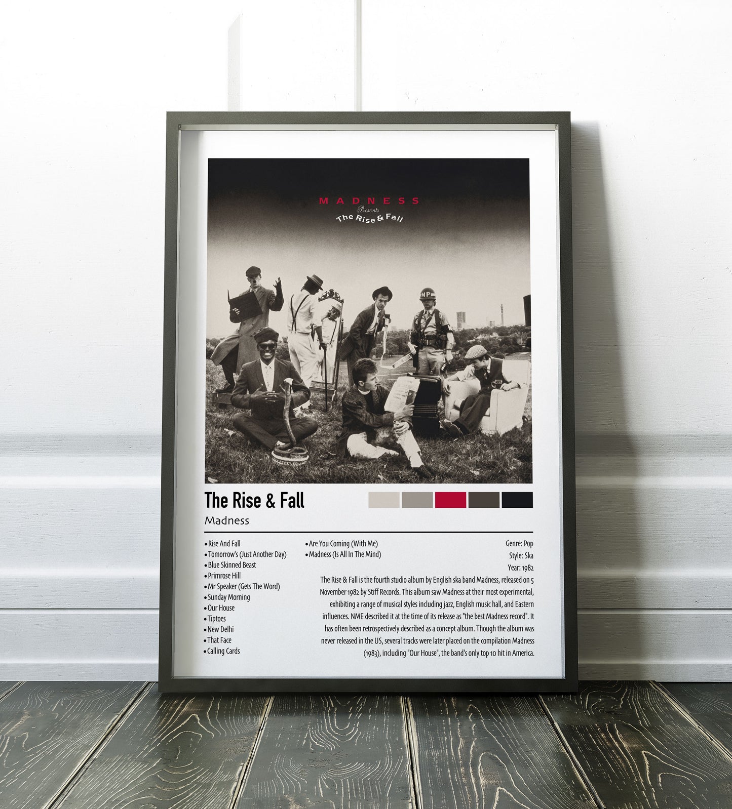 Madness | The Rise & Fall | Custom Album Cover Poster Print