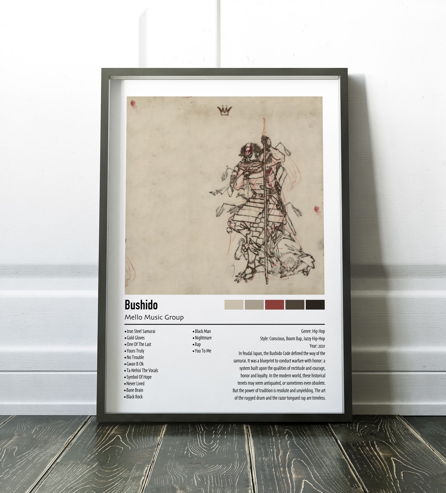 Bushido | Mello Music Group | Custom Album Cover Poster Print