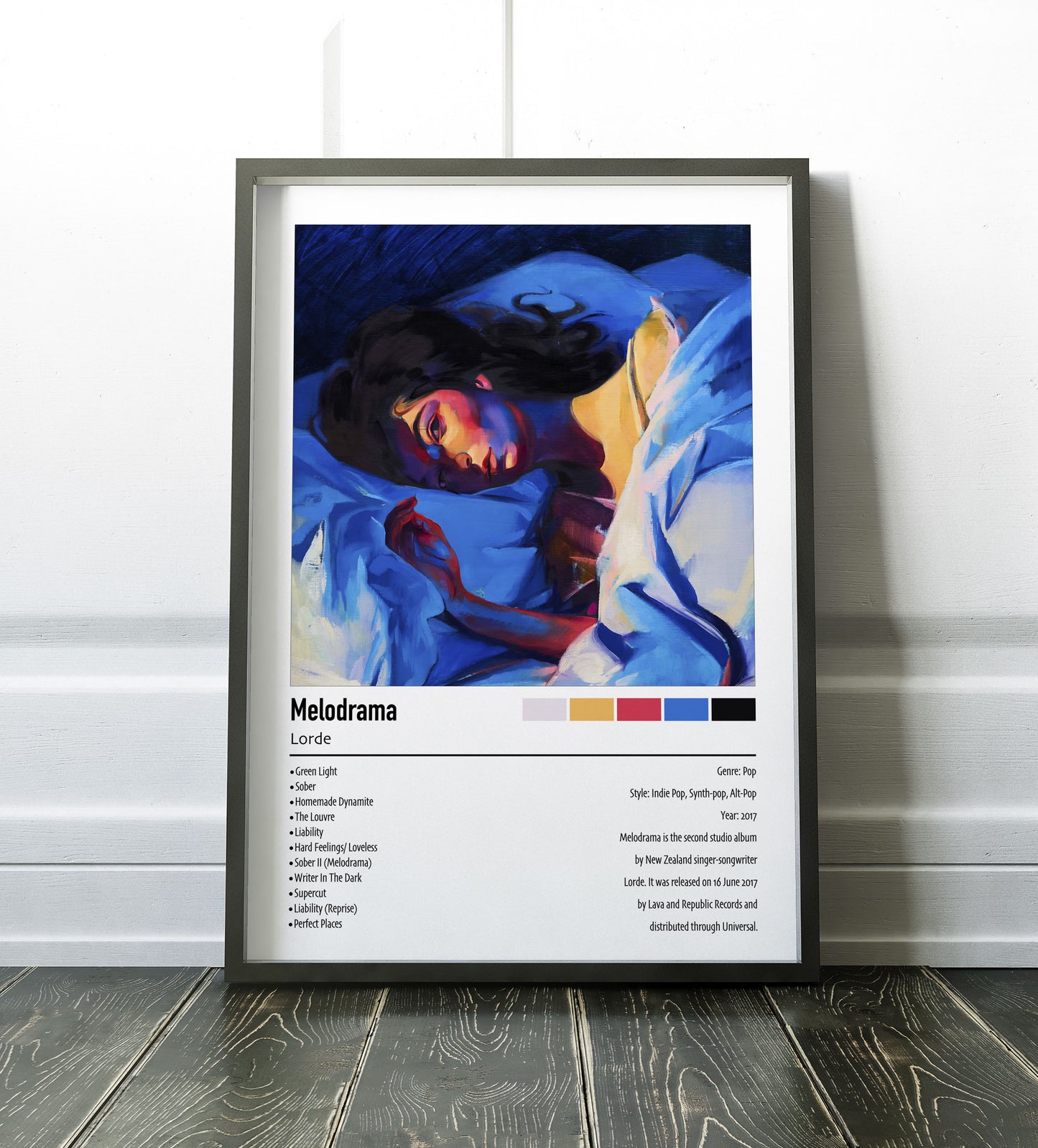 Lorde | Melodrama | Custom Album Cover Poster Print
