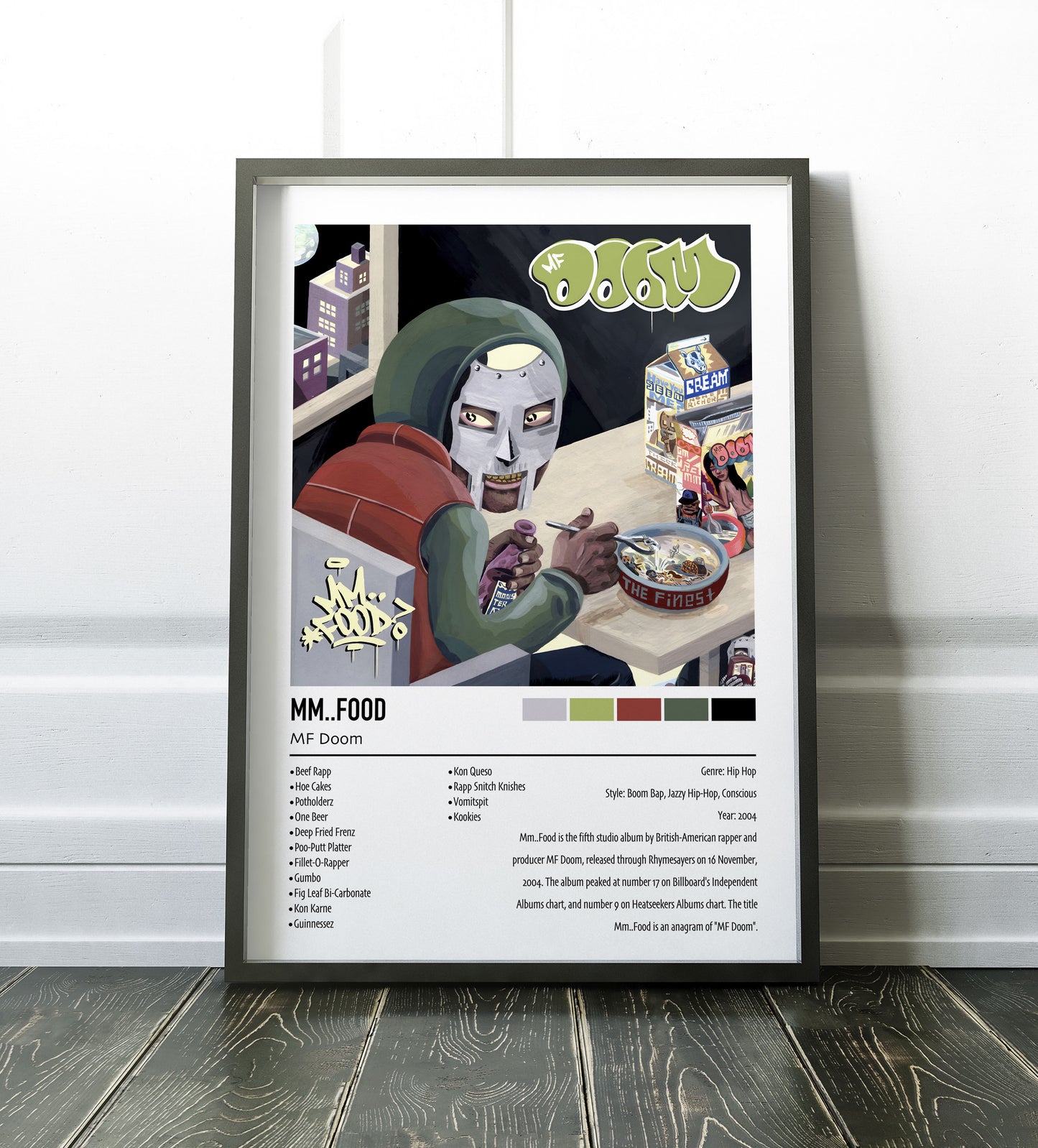 MF Doom | Mm. FOOD | Custom Album Cover Poster Print