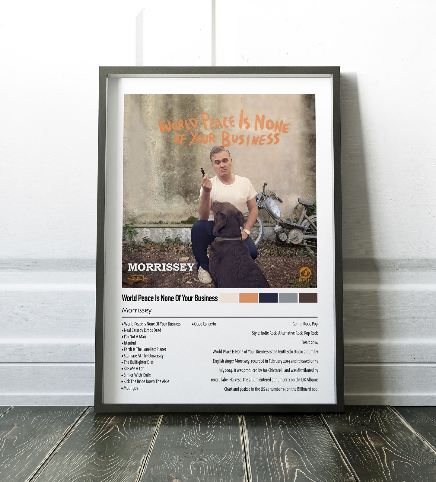 Morrissey | World Peace Is None Of Your Business | Custom Album Cover Poster Print
