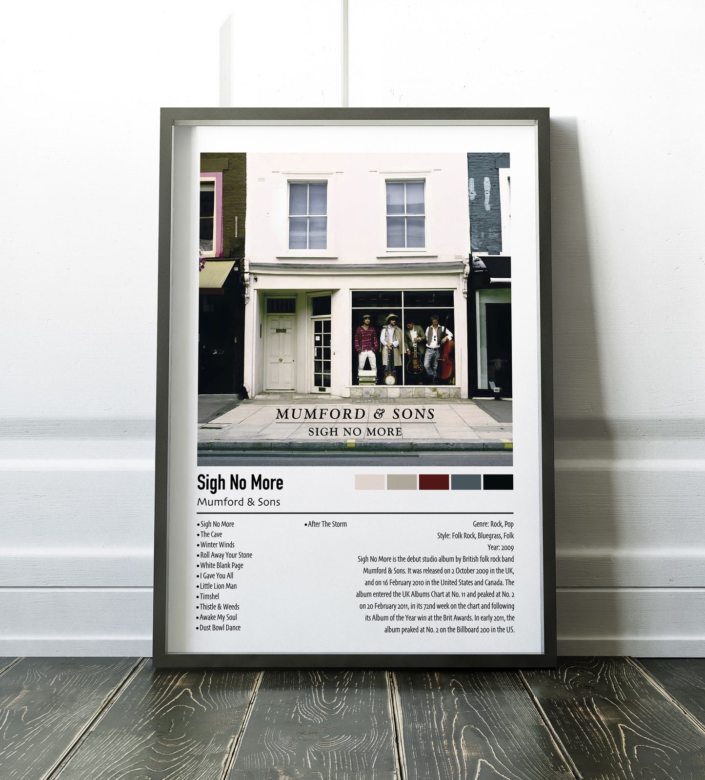 Mumford & Sons | Sigh No More | Custom Album Cover Poster Print