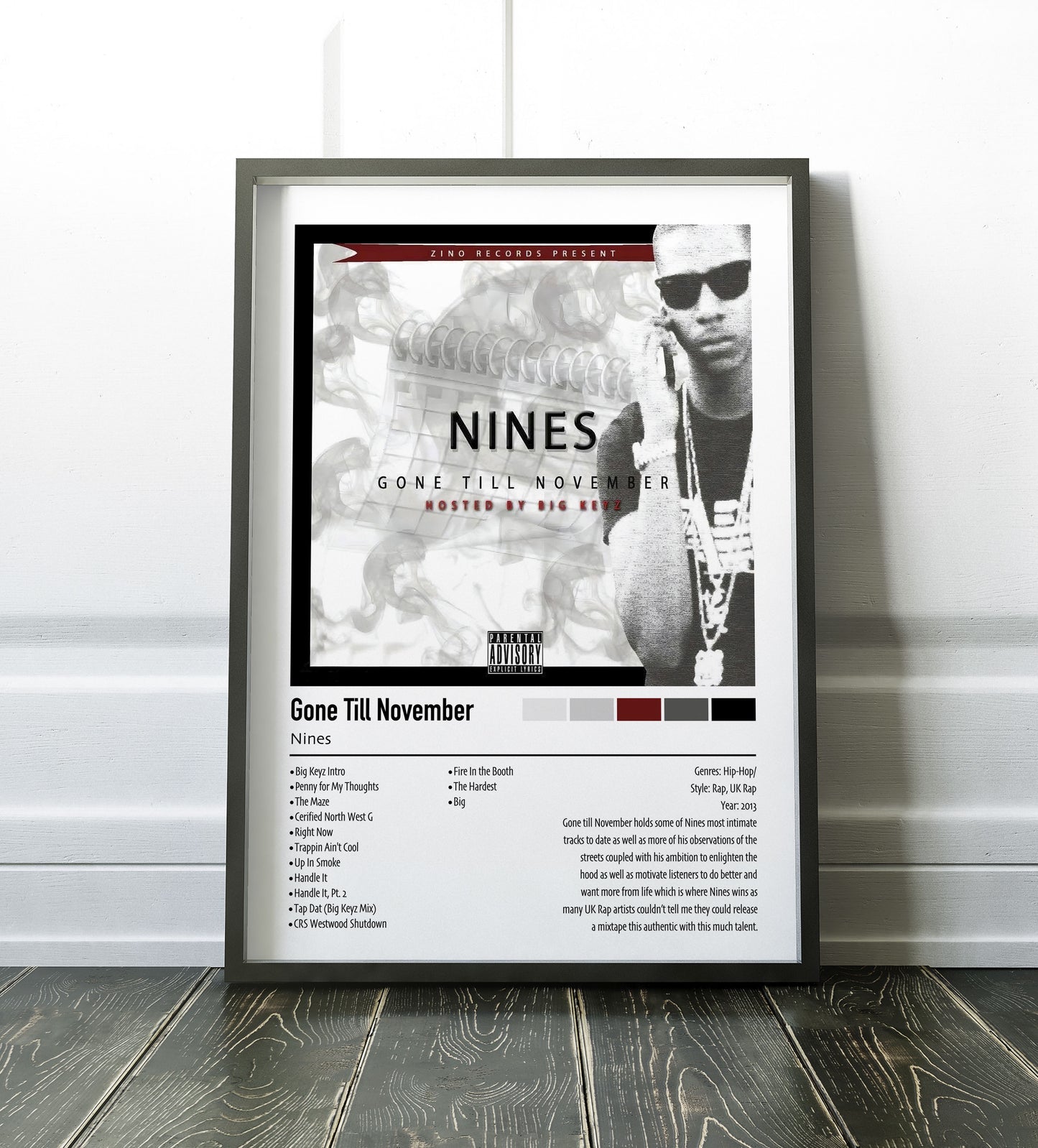 Nines | Gone Till November | Custom Album Cover Poster Print