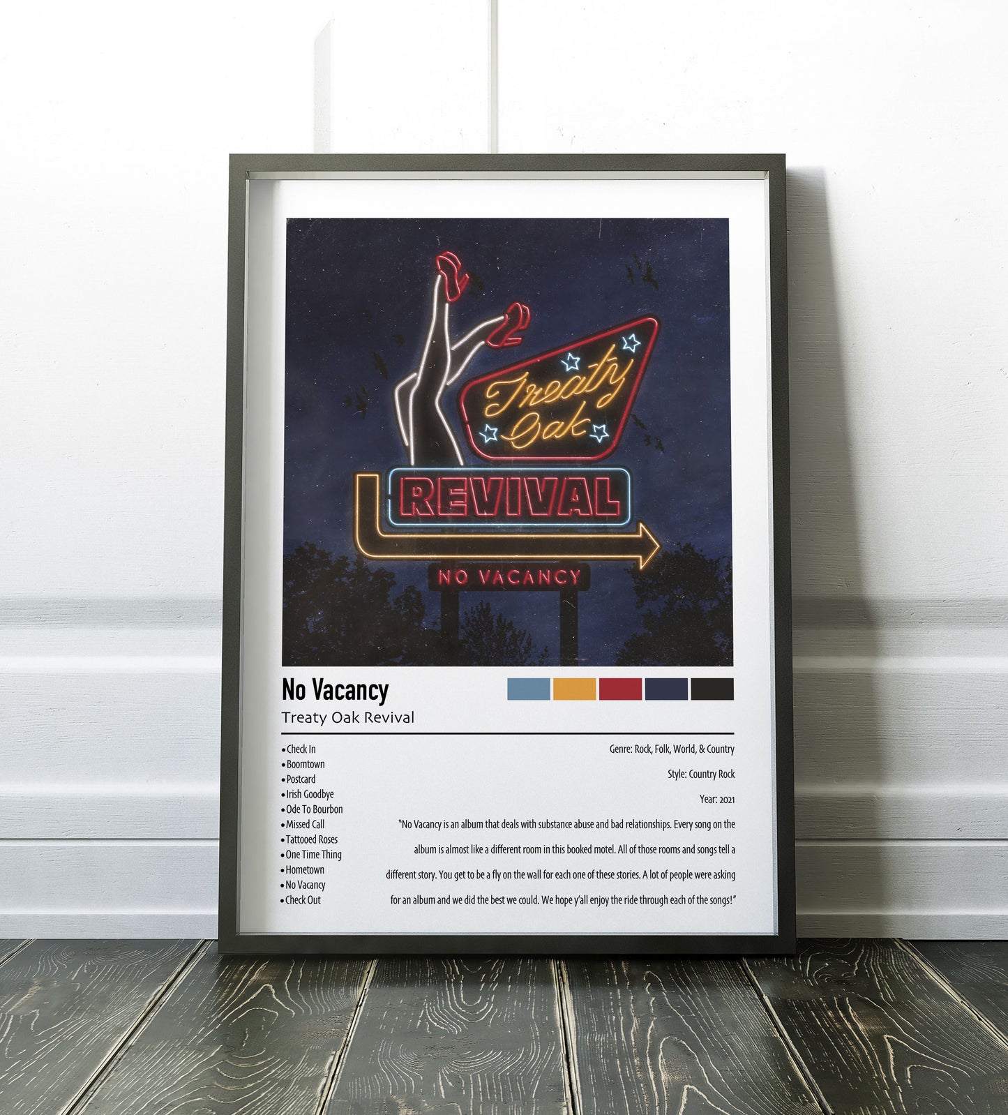 Treaty Oak Revival | No Vacancy | Custom Album Cover Poster Print